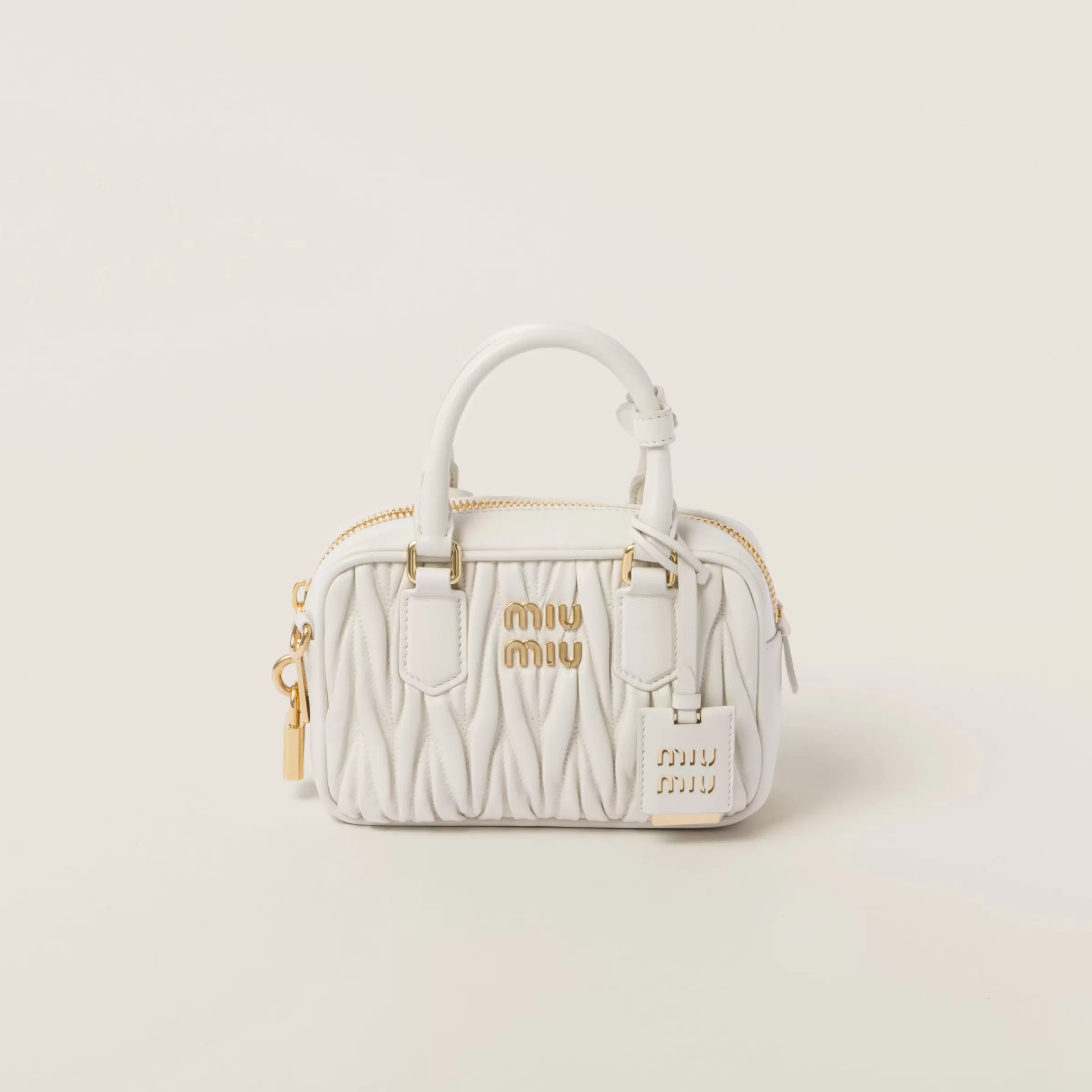 Arcadie matelassé nappa leather bag>Miu Miu Outlet