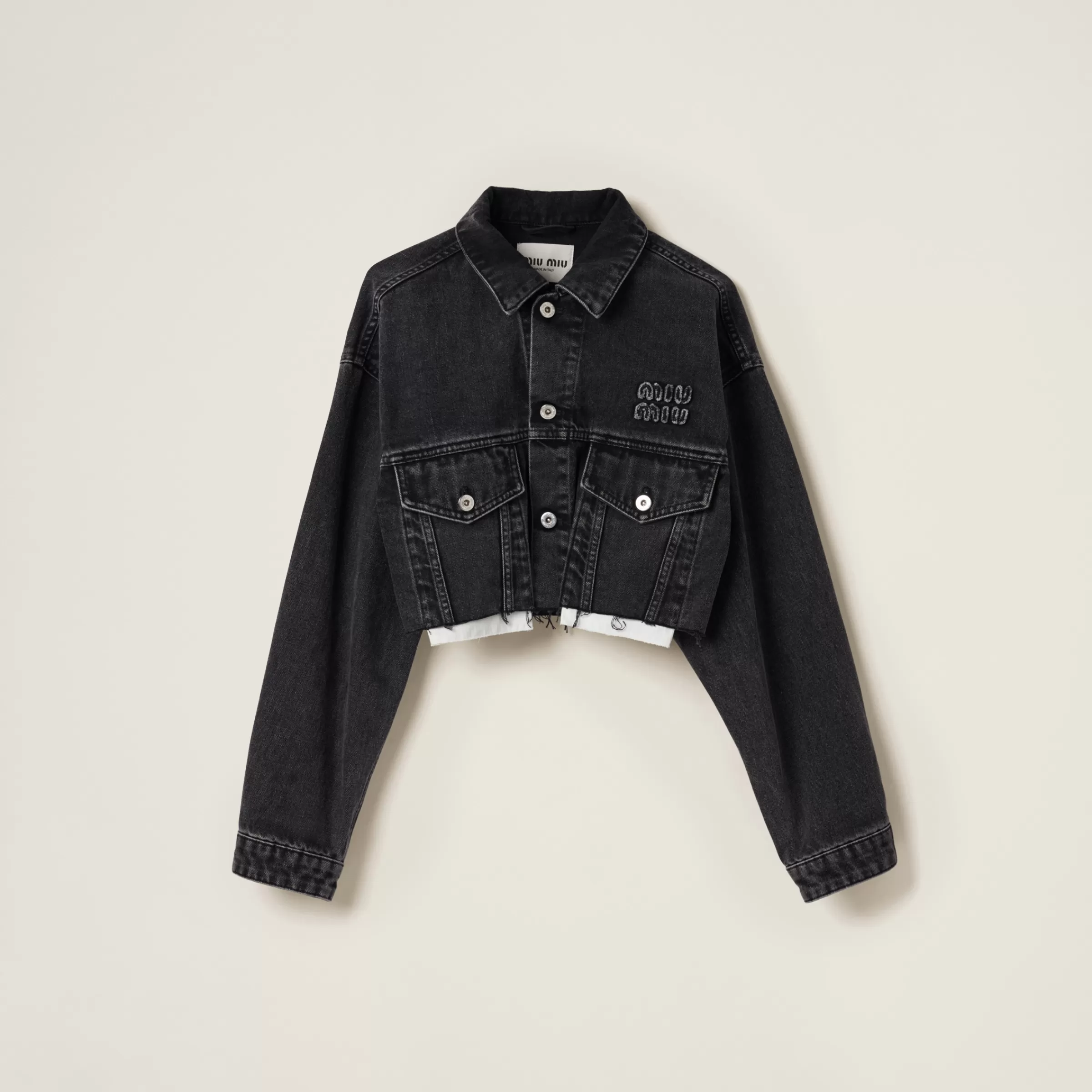 denim blouson jacket>Miu Miu Outlet