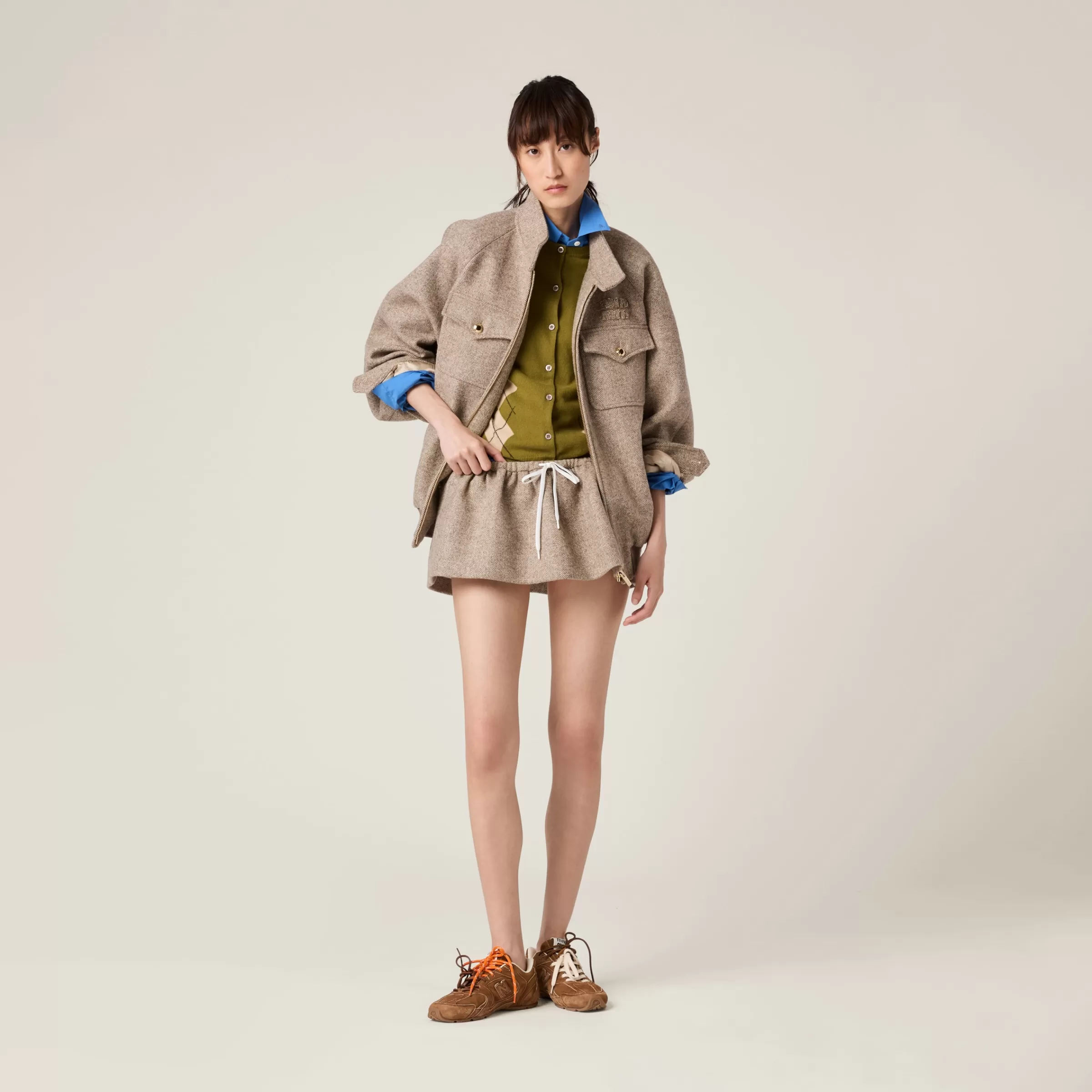 Cashmere knit cardigan>Miu Miu Store