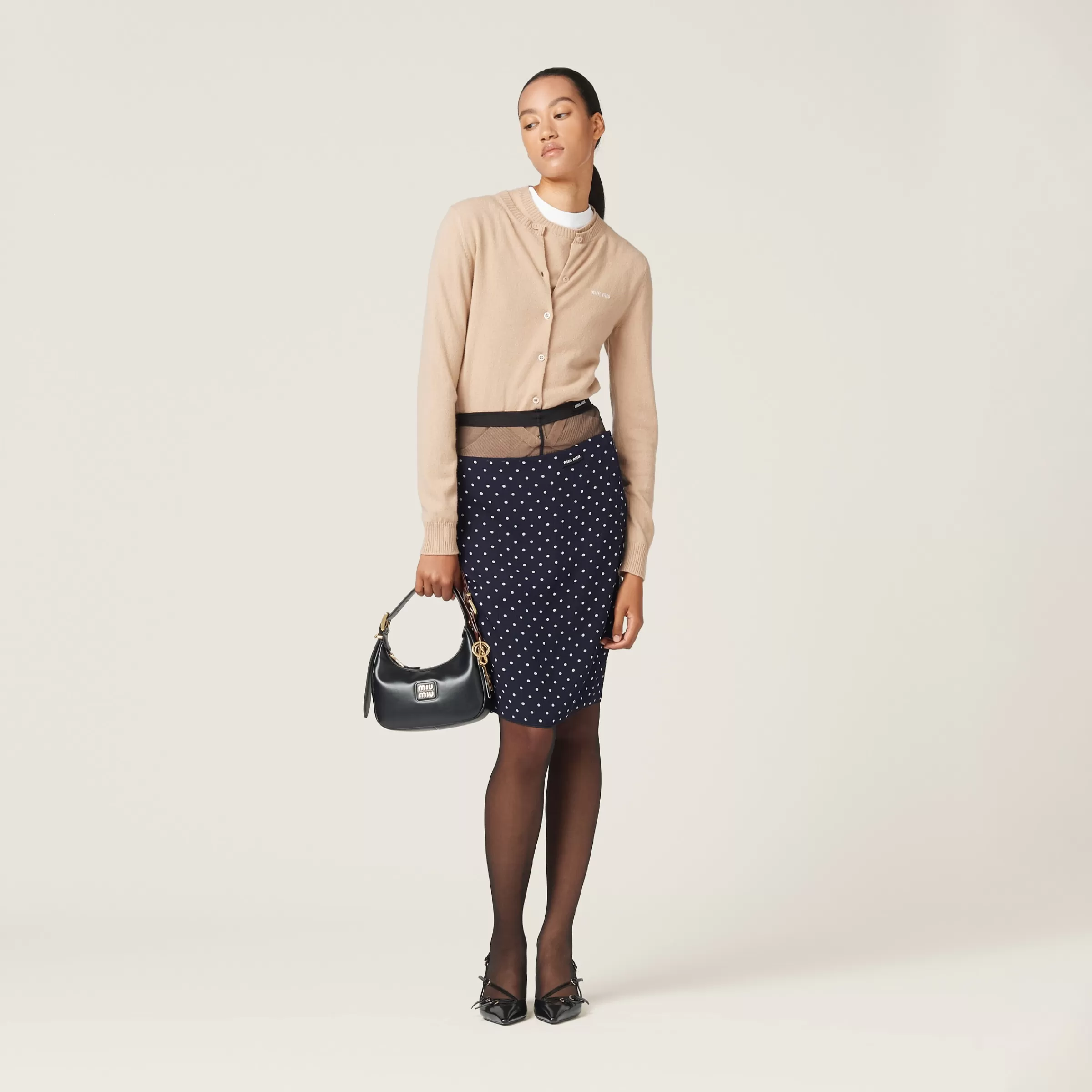 Cashmere knit cardigan>Miu Miu Hot