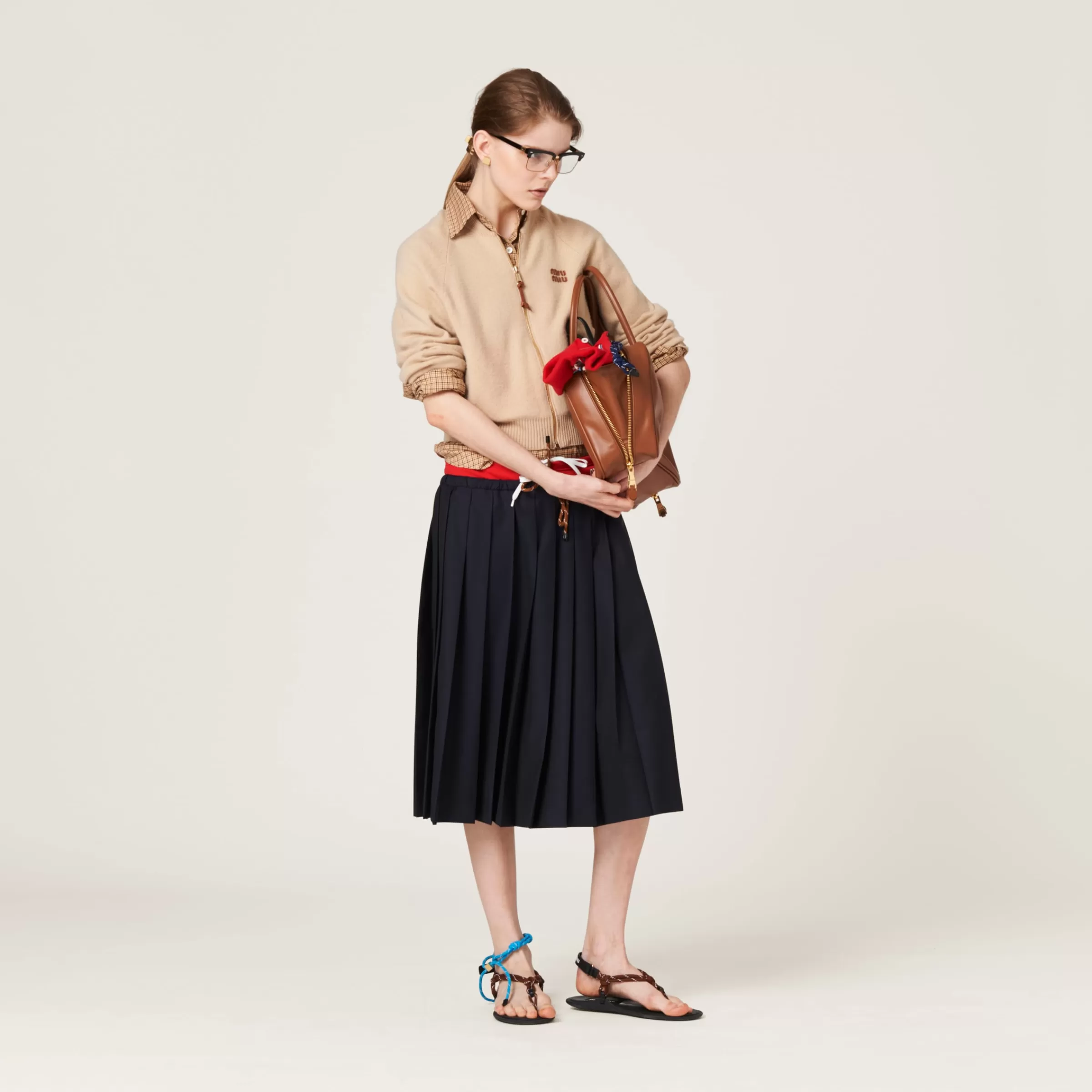 Cashmere knit cardigan>Miu Miu Shop