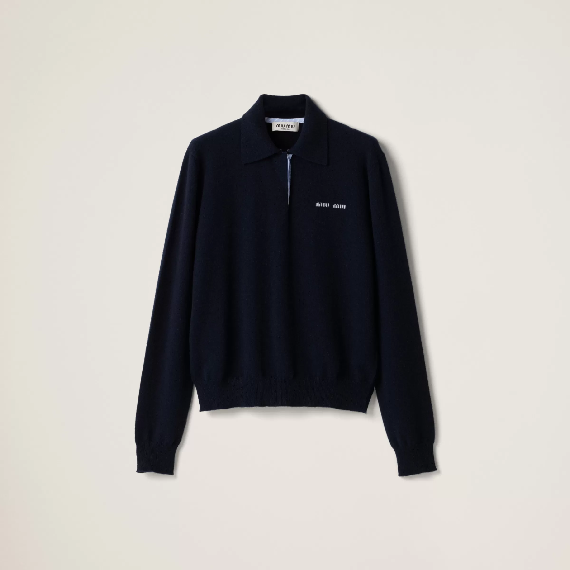 Cashmere polo sweater>Miu Miu Clearance