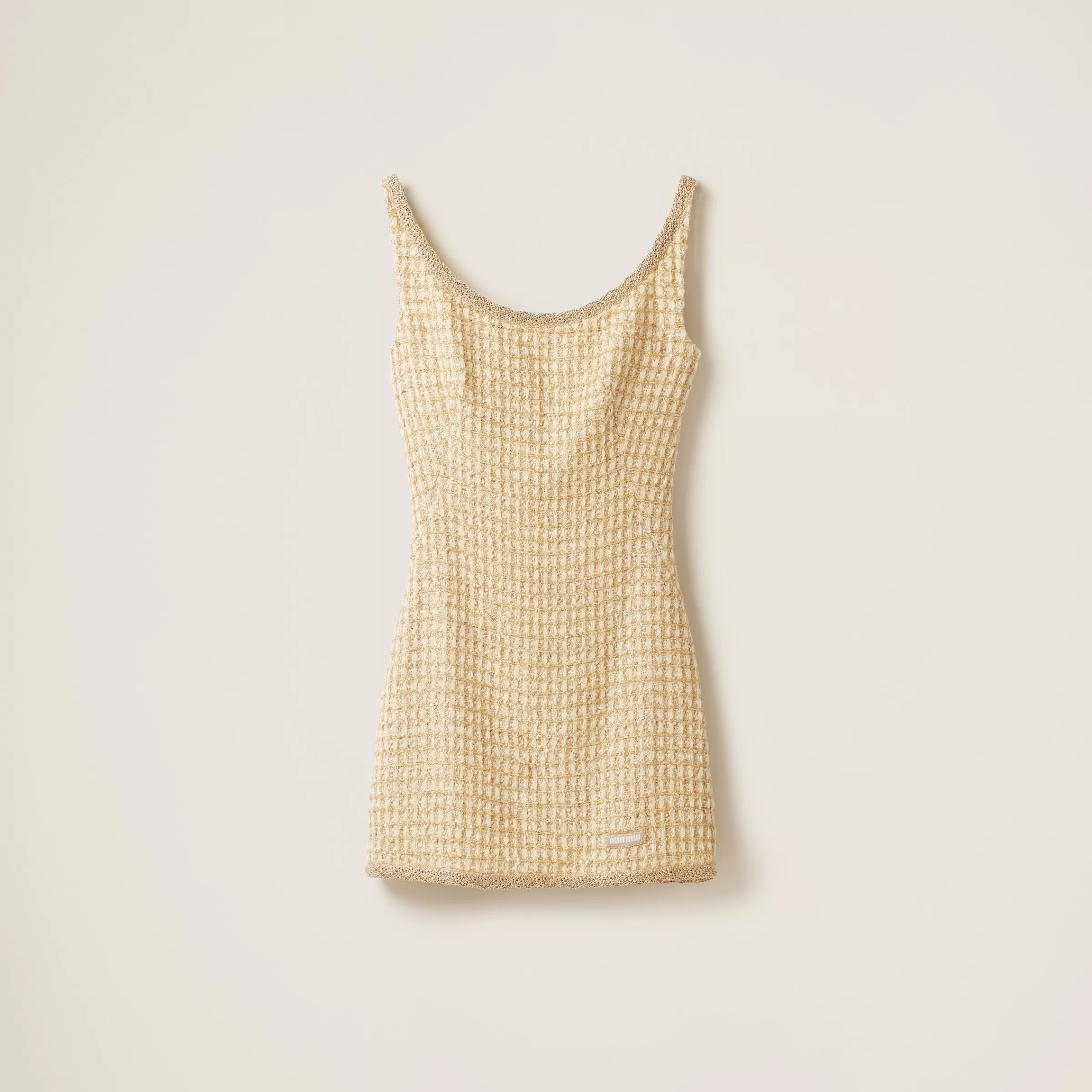 Check mini-dress>Miu Miu Cheap