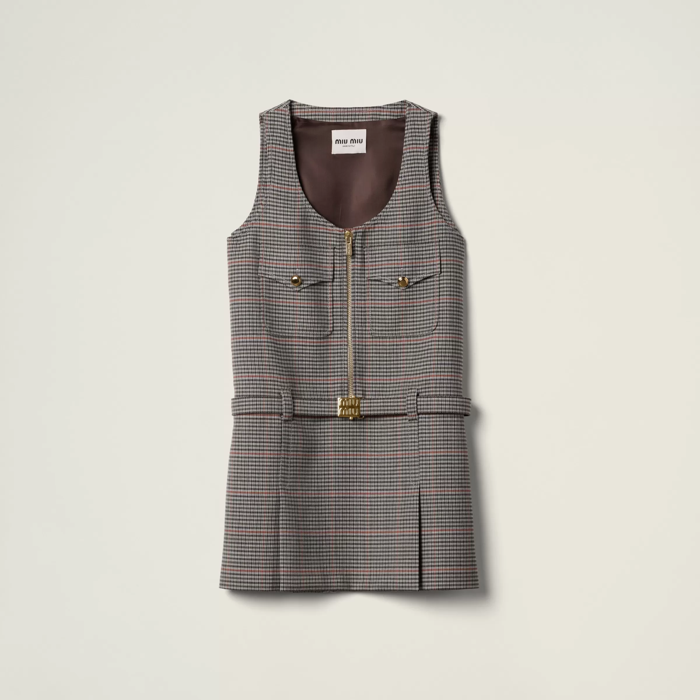 Checked dress>Miu Miu Hot