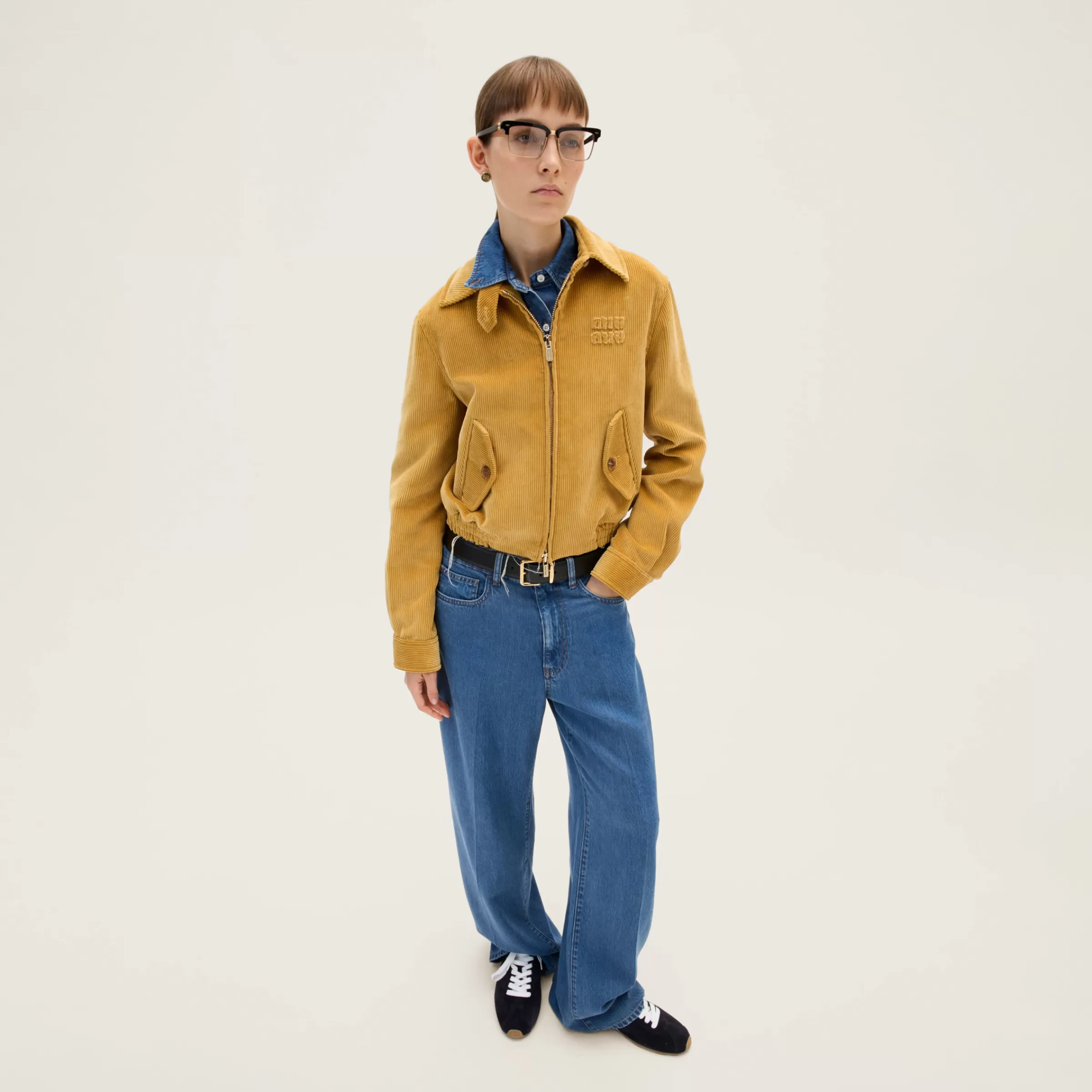 Corduroy blouson jacket>Miu Miu Best