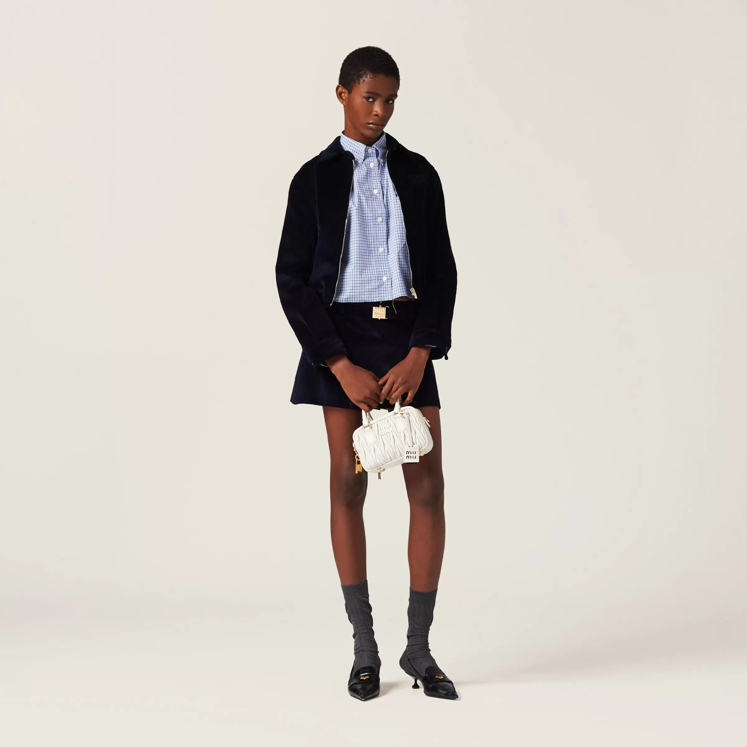 Corduroy miniskirt>Miu Miu Online