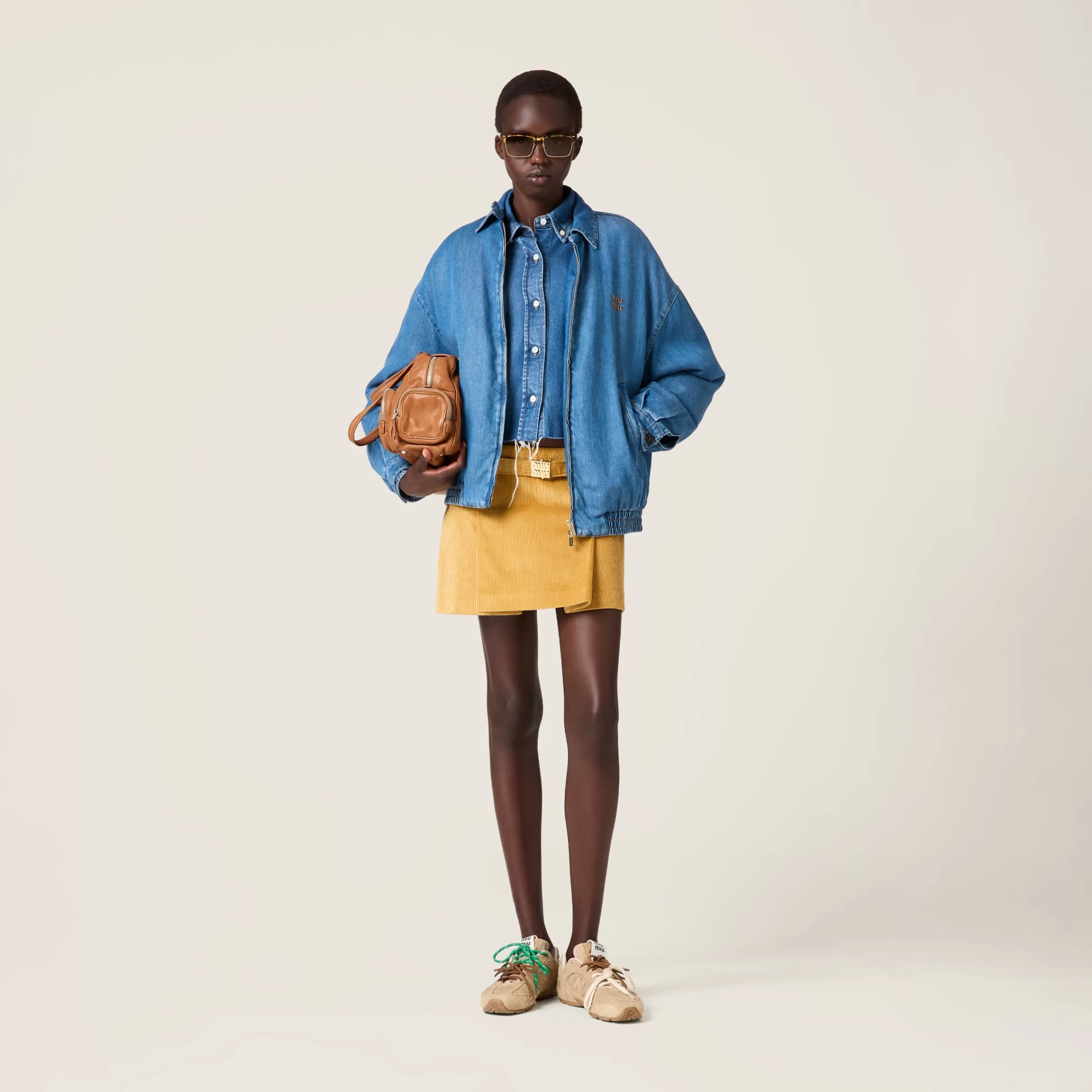 Corduroy miniskirt>Miu Miu Best