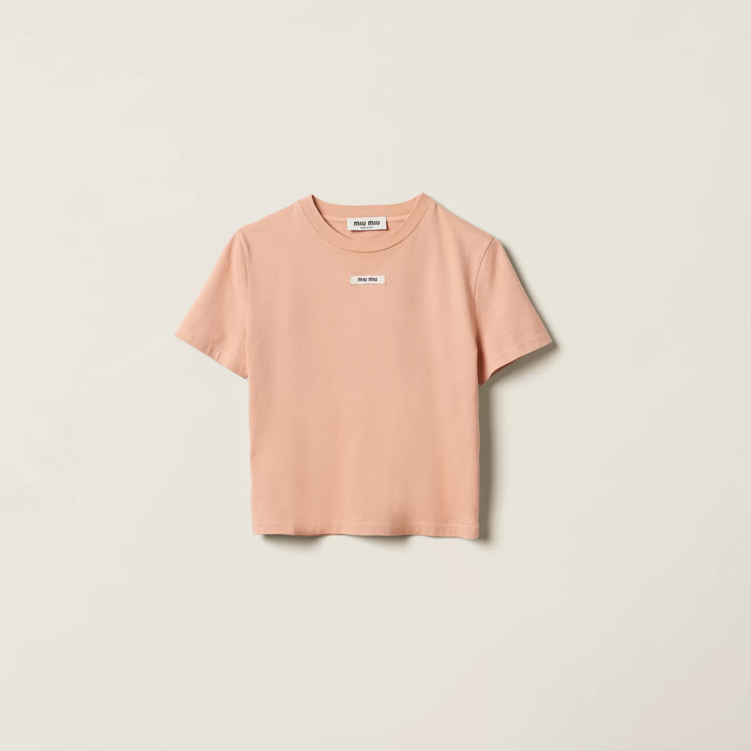Cotton T-shirt>Miu Miu Shop