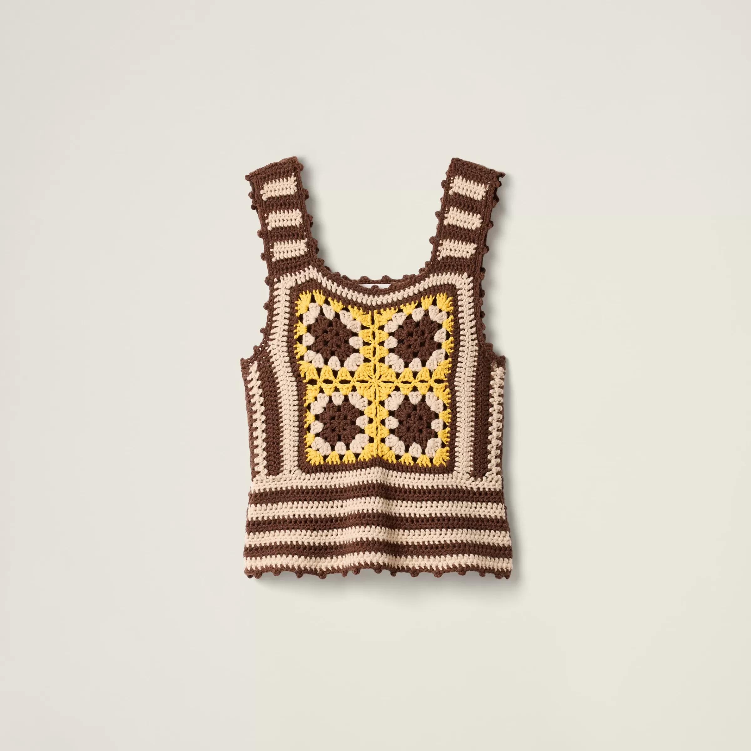 Crochet cashmere top>Miu Miu New