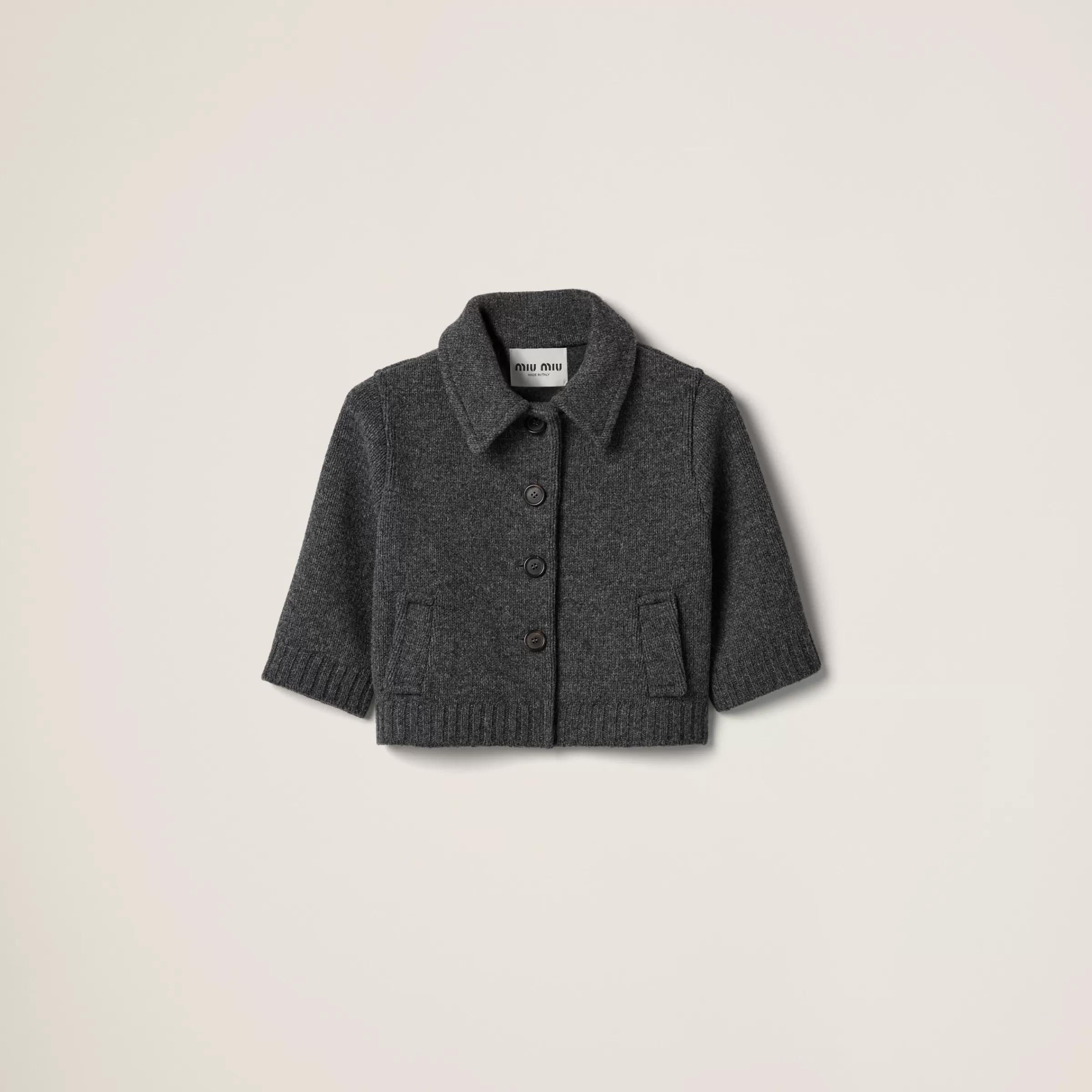 Cropped wool cardigan>Miu Miu Best