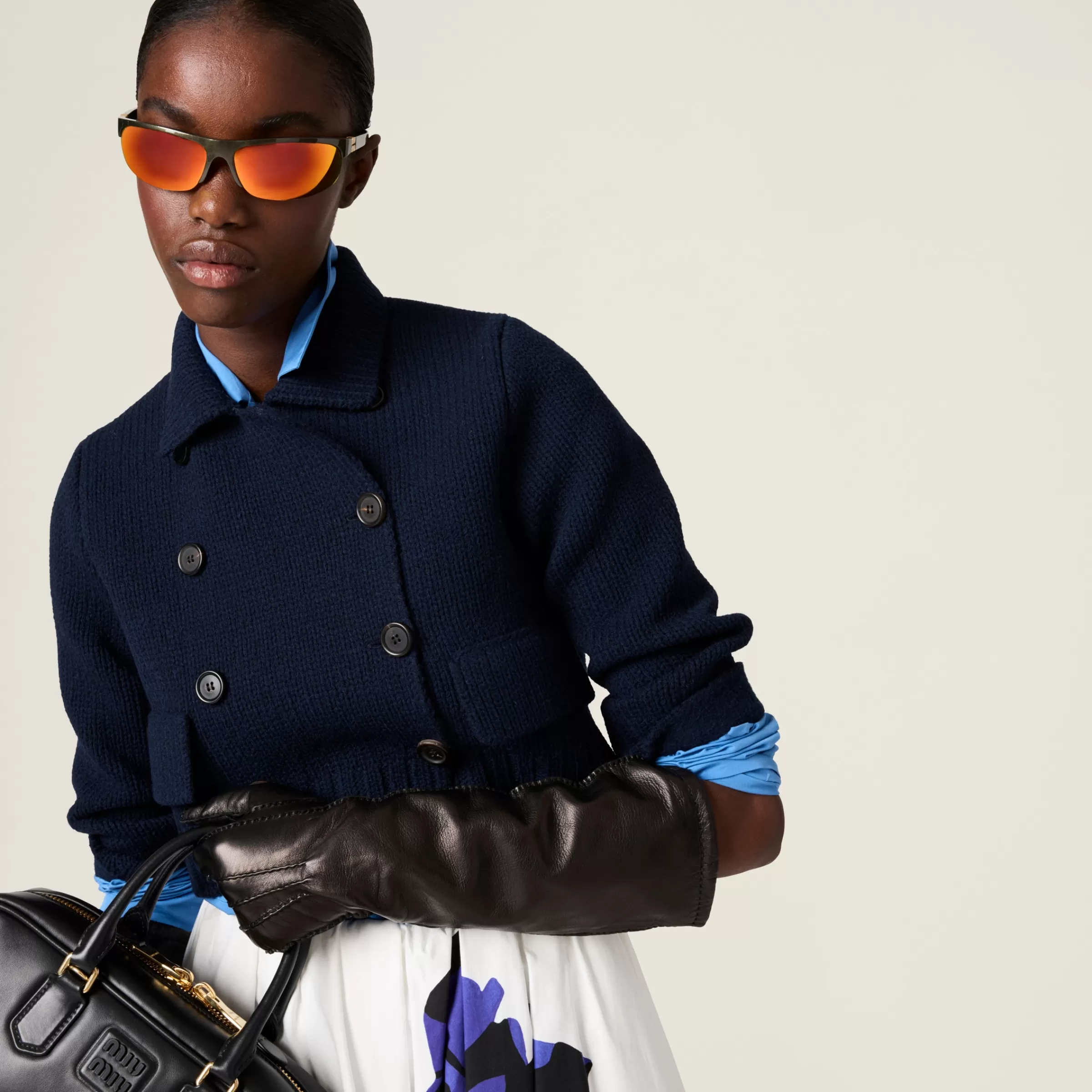 Cropped wool jacket>Miu Miu Cheap