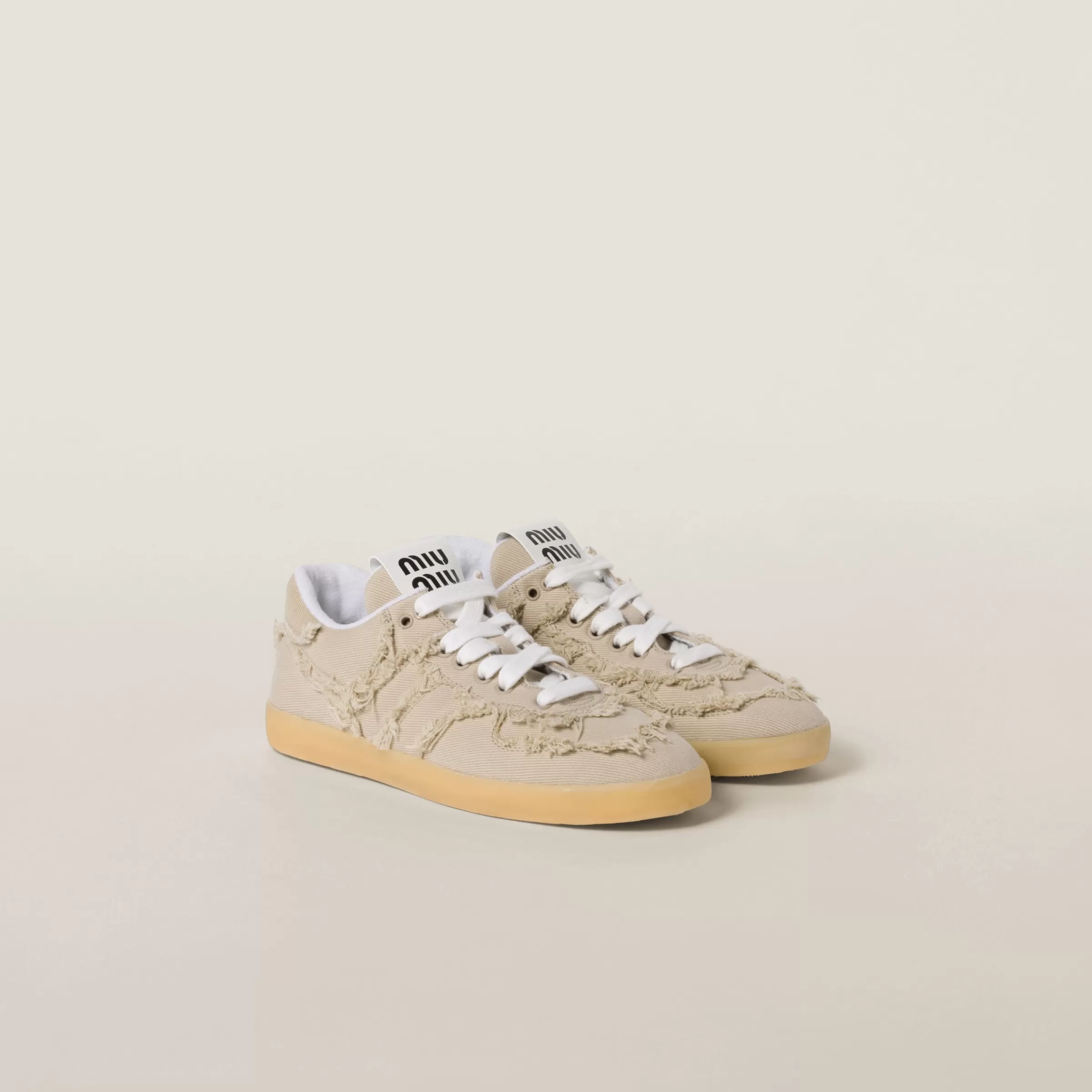 Denim sneakers>Miu Miu Best Sale