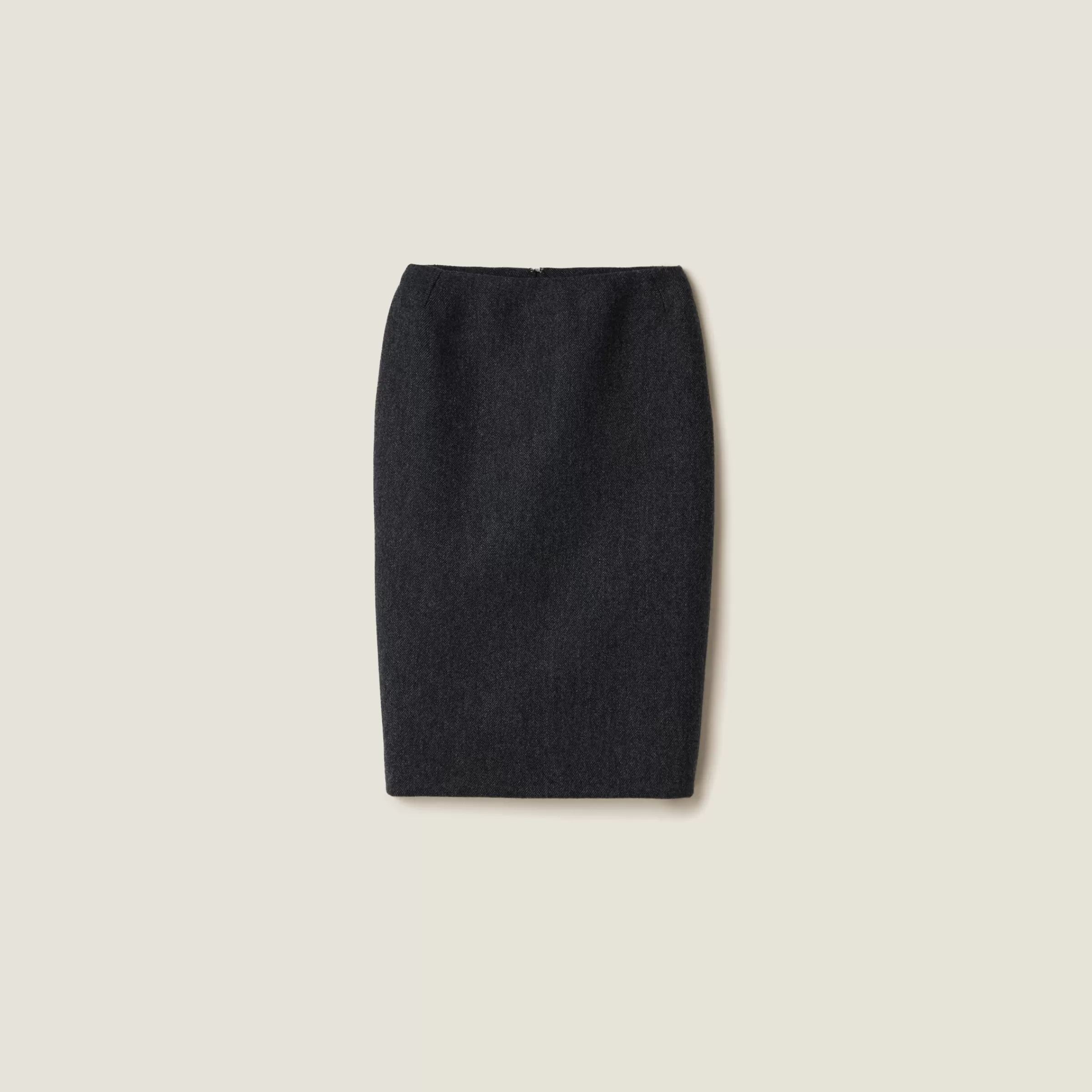 Double wool skirt>Miu Miu New