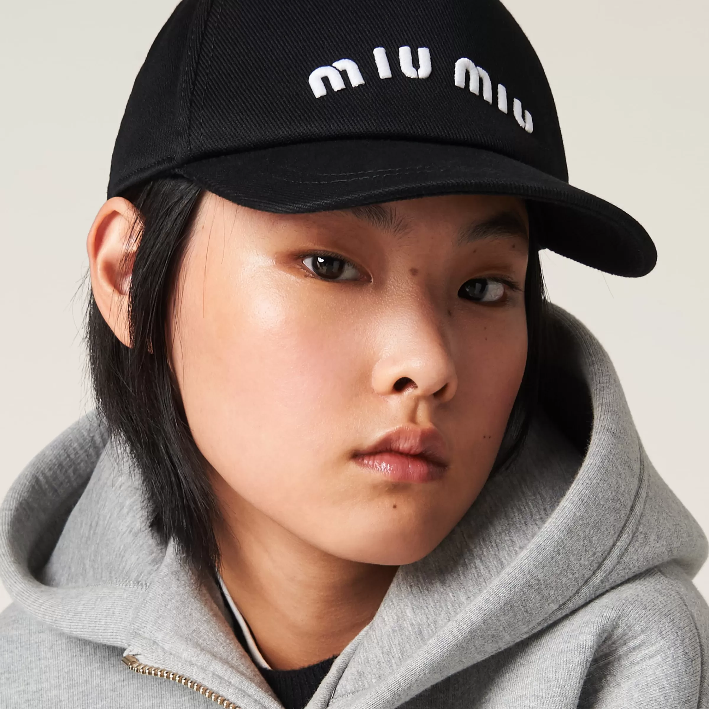 Drill baseball cap>Miu Miu Hot