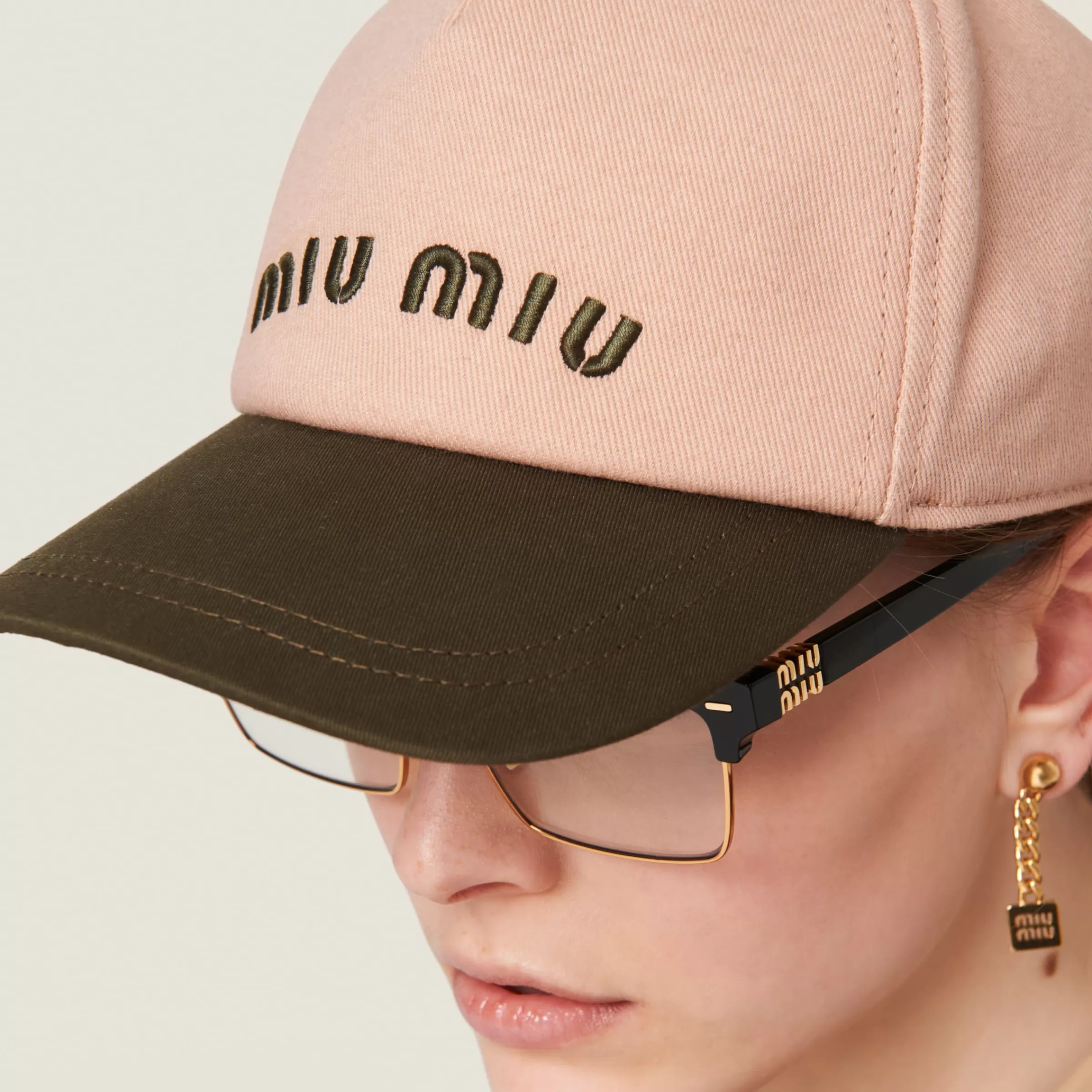 Drill baseball cap>Miu Miu Discount