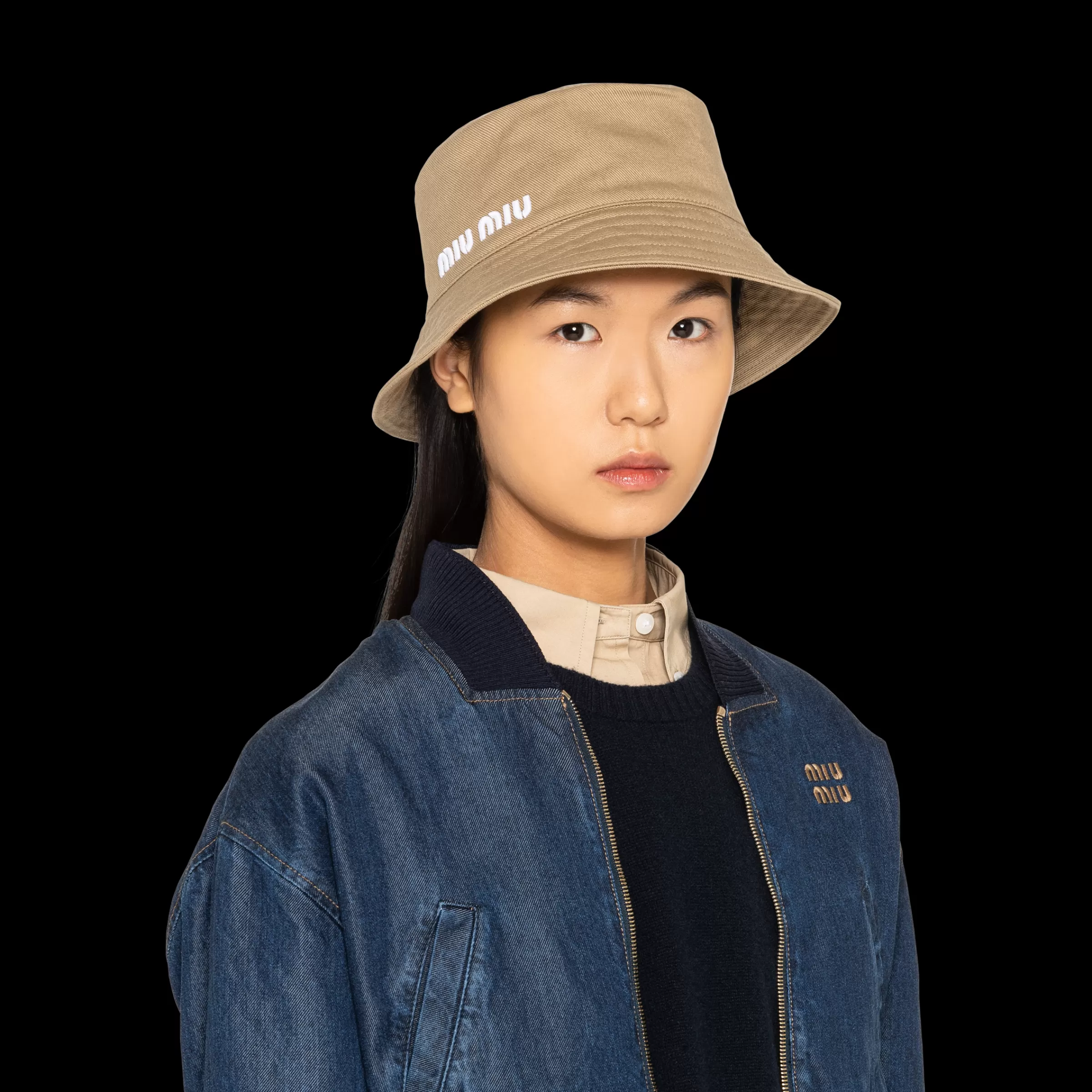 Drill bucket hat>Miu Miu Best