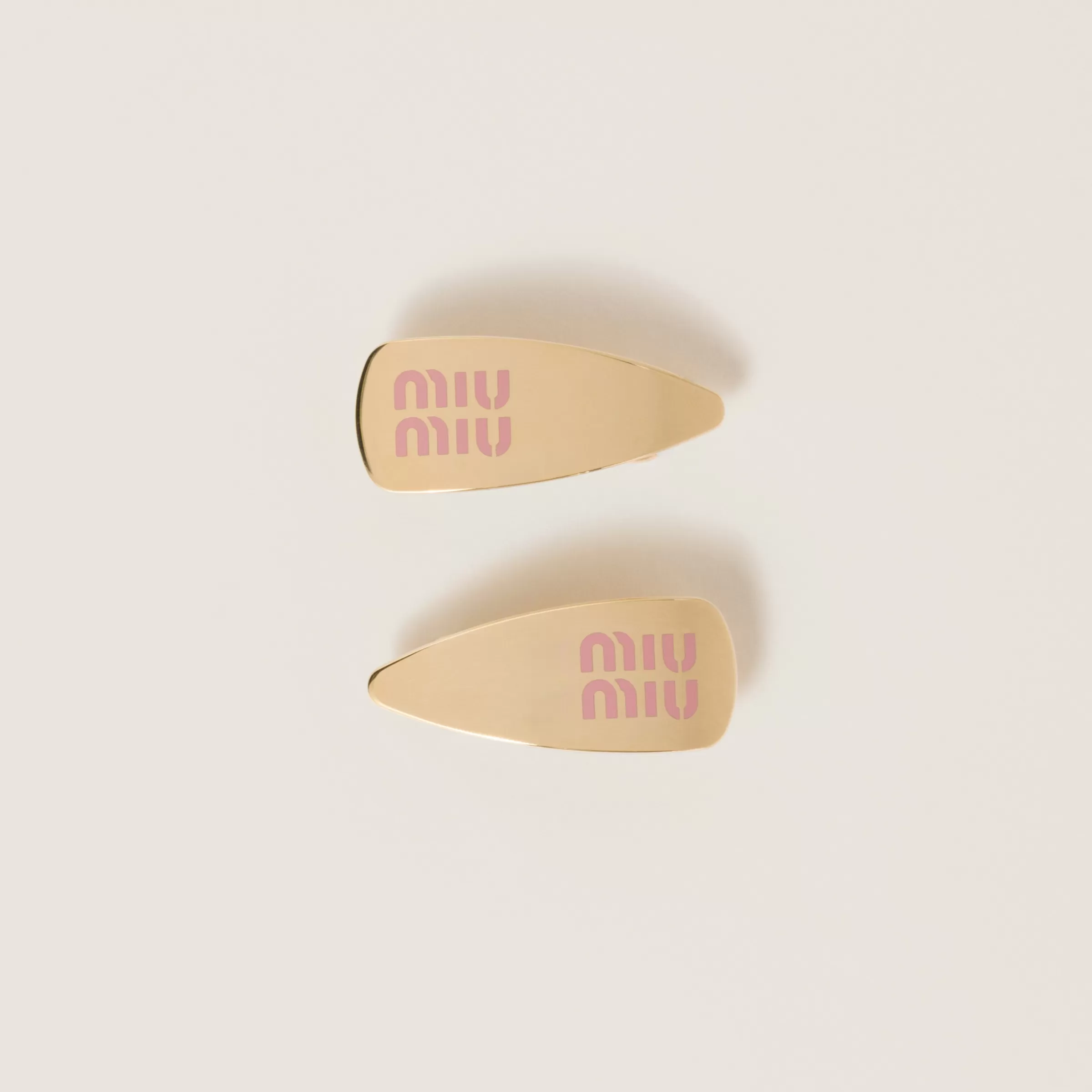 Enameled metal hair clips>Miu Miu Outlet