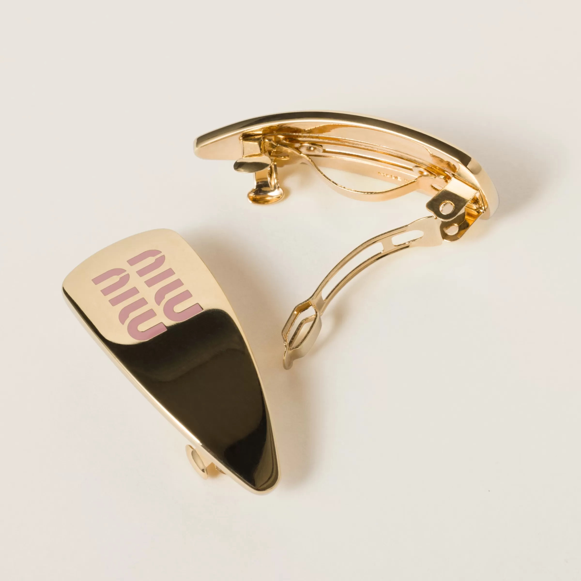 Enameled metal hair clips>Miu Miu Outlet