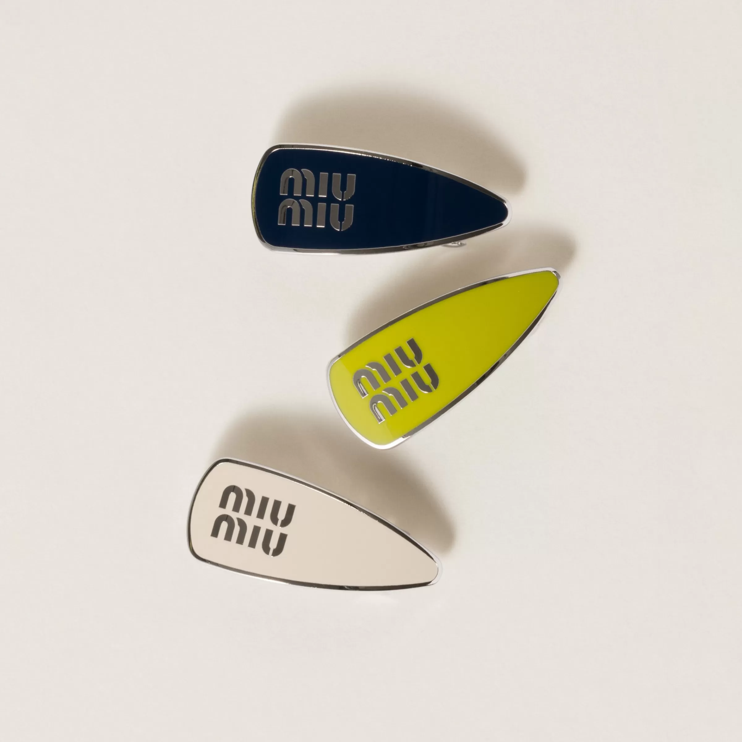 Enamelled metal clips>Miu Miu Clearance