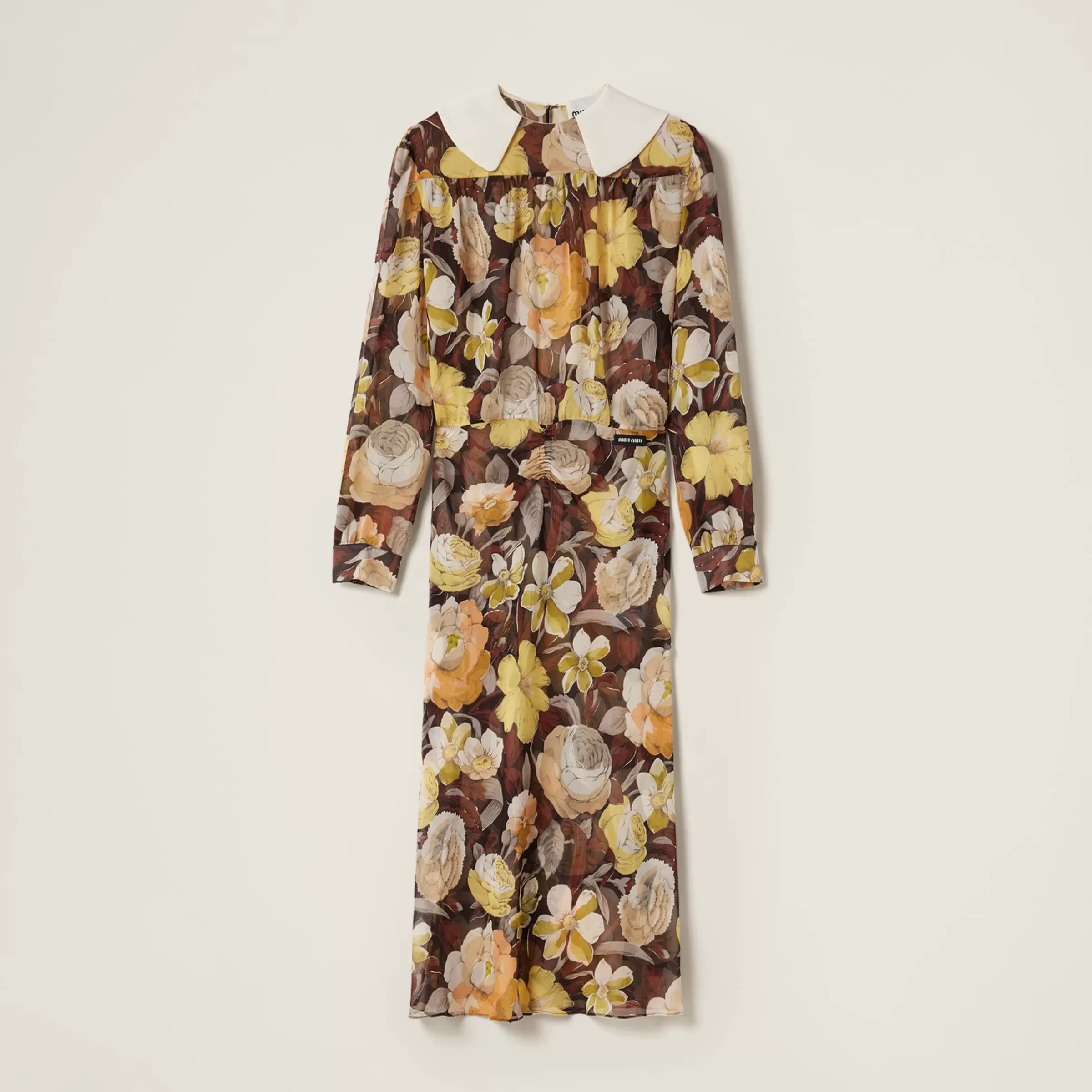 Floral georgette dress>Miu Miu Best