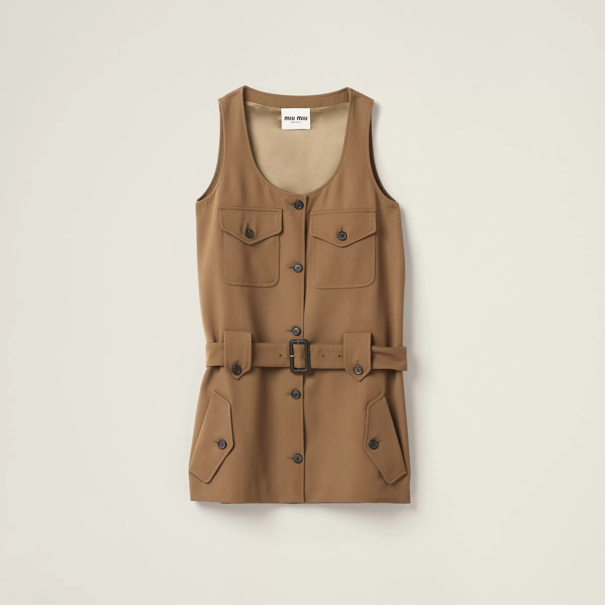 Gabardine mini-dress>Miu Miu Flash Sale