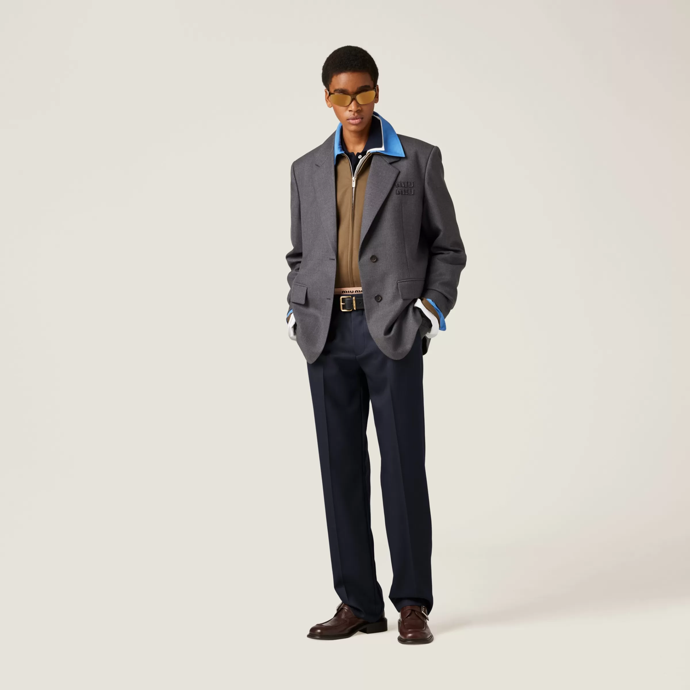 Gabardine pants>Miu Miu Outlet