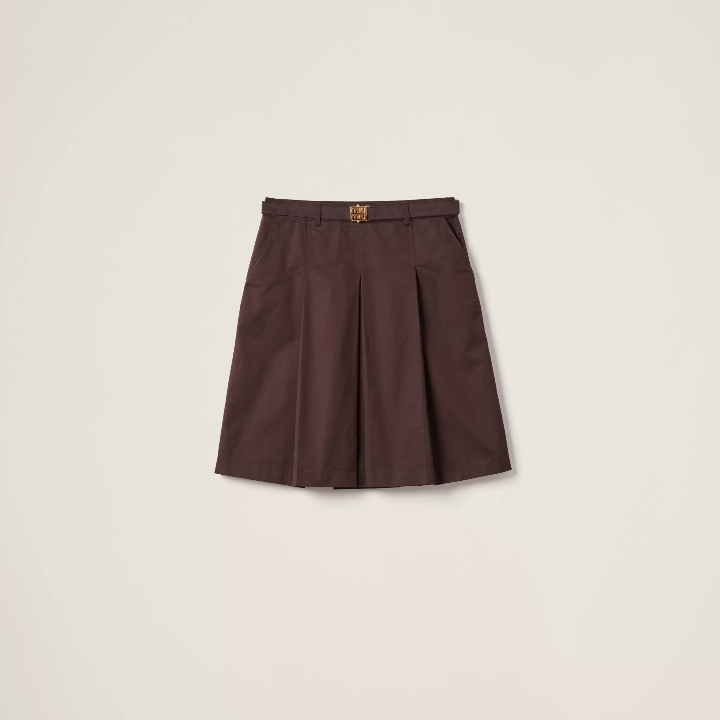 Gabardine skirt>Miu Miu Clearance