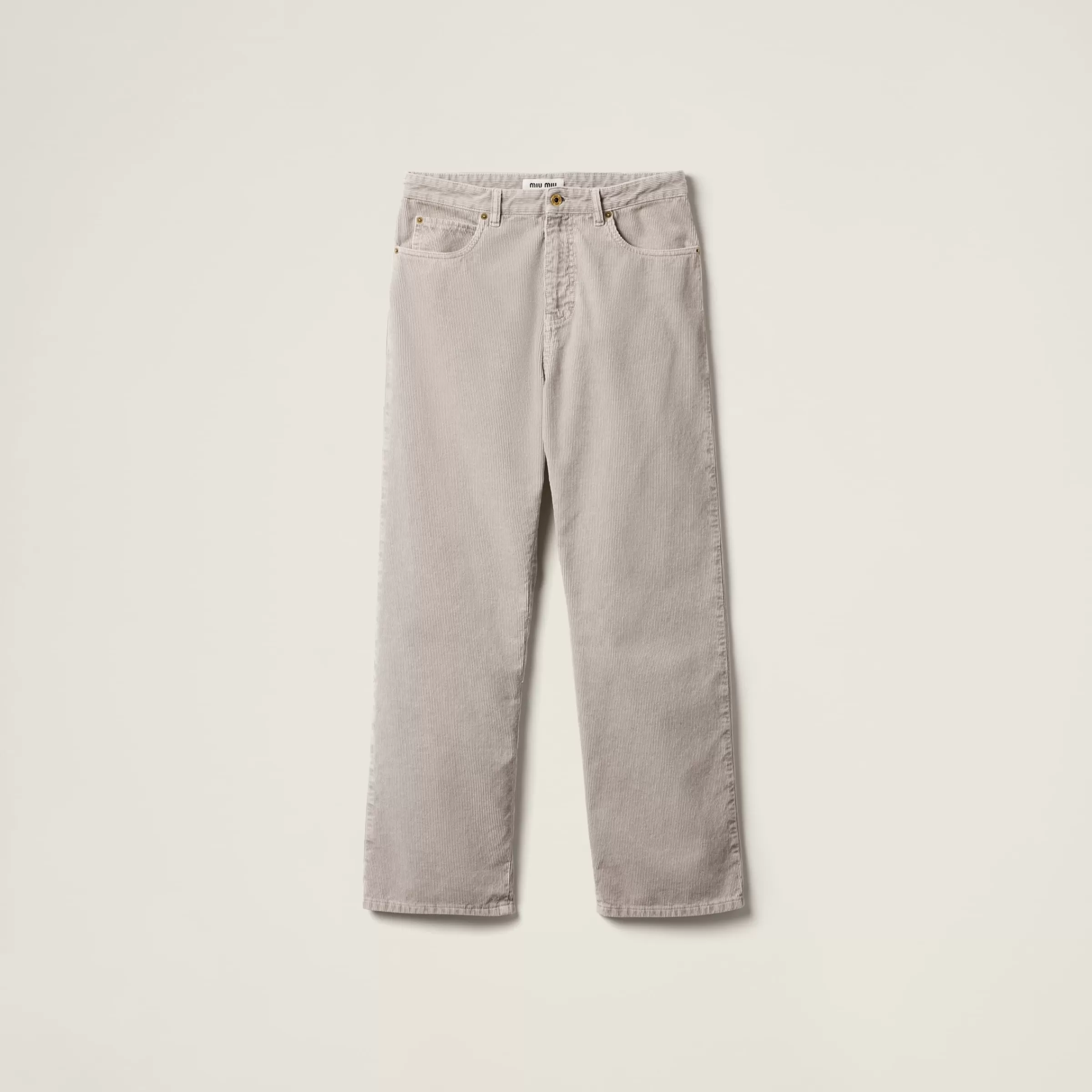 Garment-dyed corduroy pants>Miu Miu Best