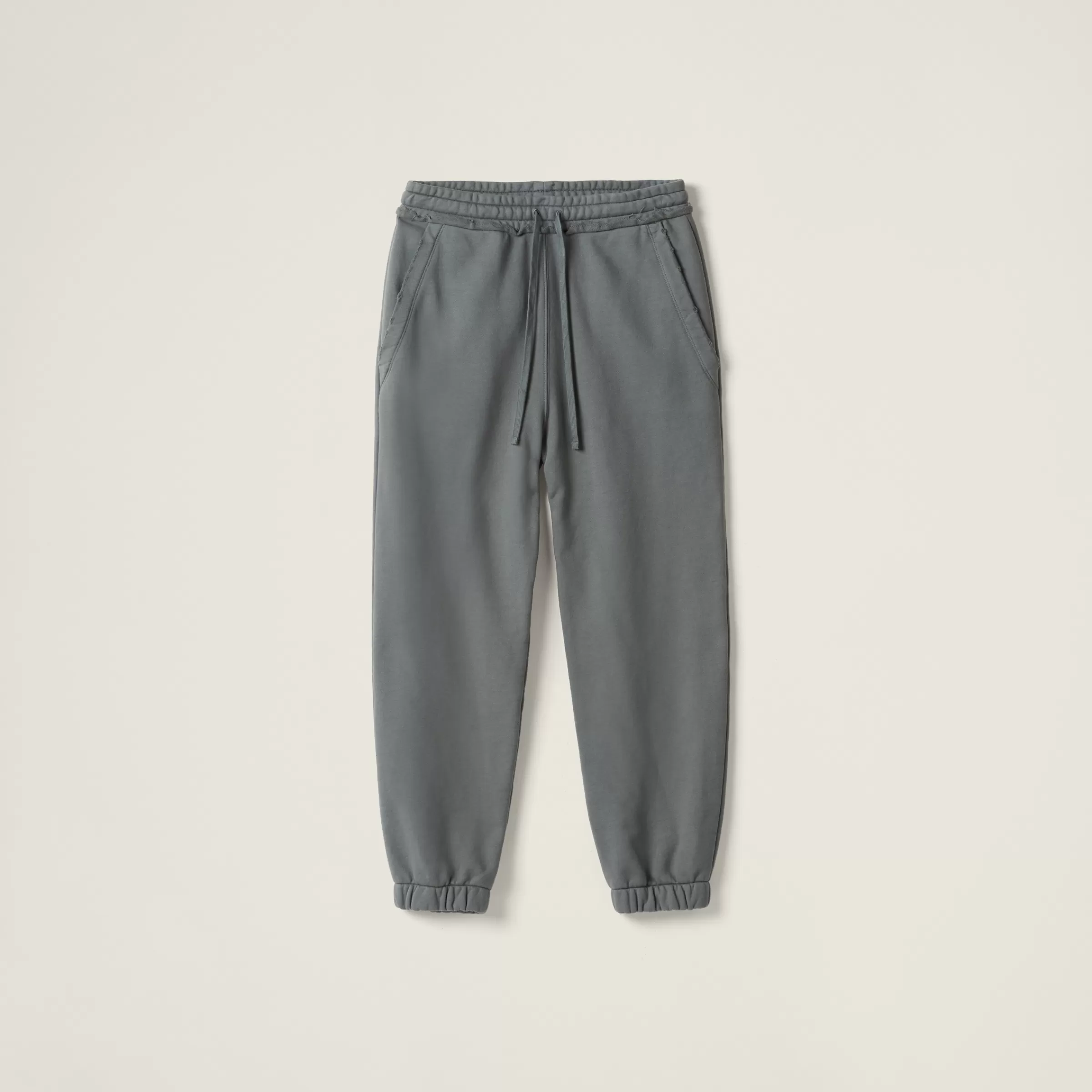 Garment-dyed cotton fleece pants>Miu Miu Flash Sale