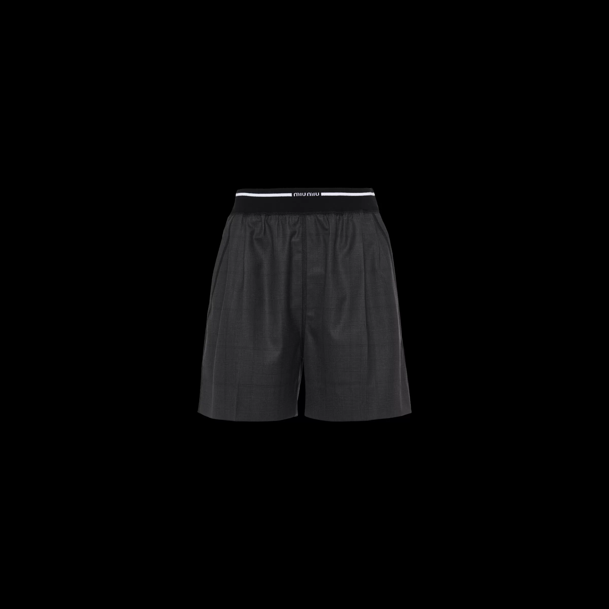 Glen Plaid Bermuda shorts>Miu Miu Best Sale