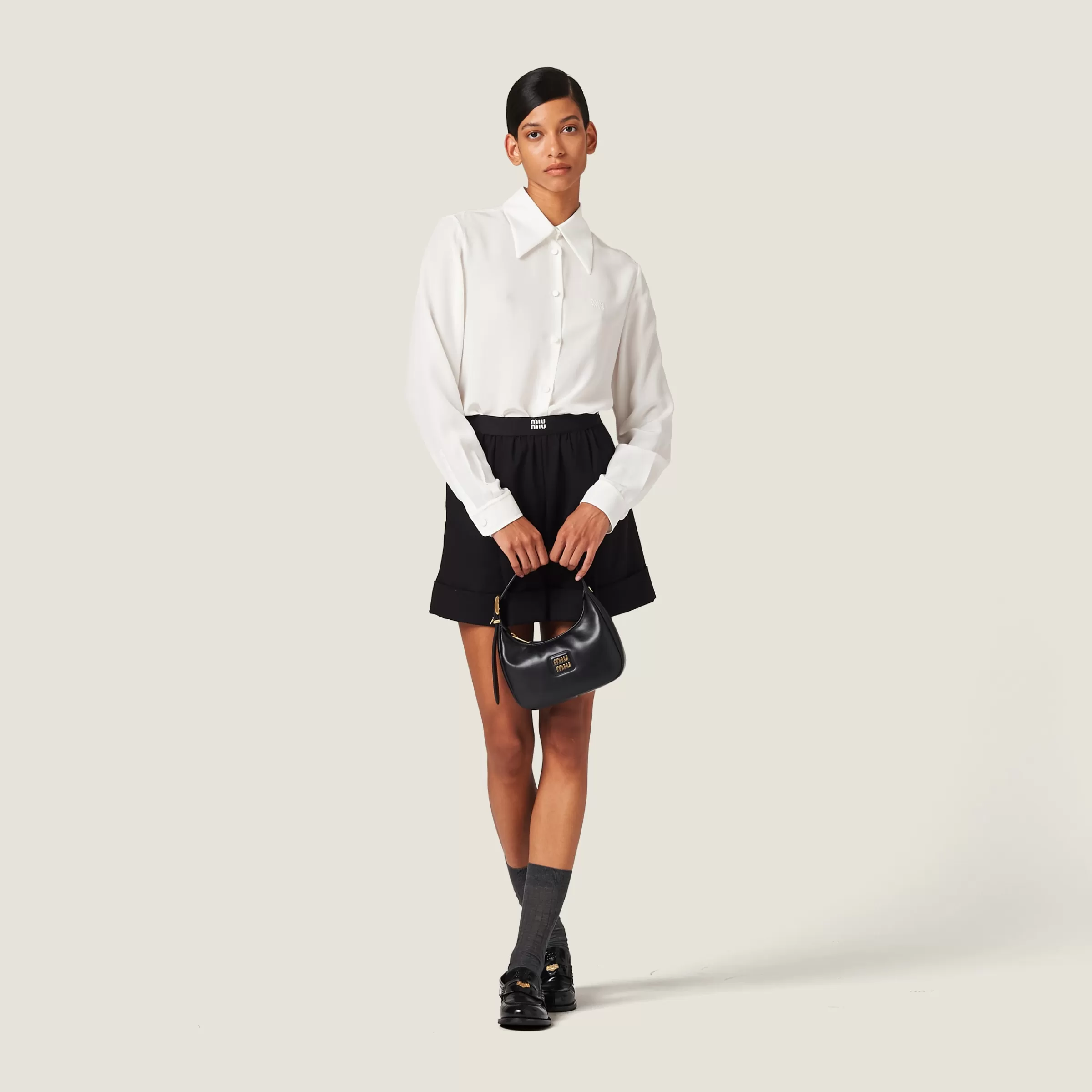 Grain de poudre Bermudas>Miu Miu Cheap