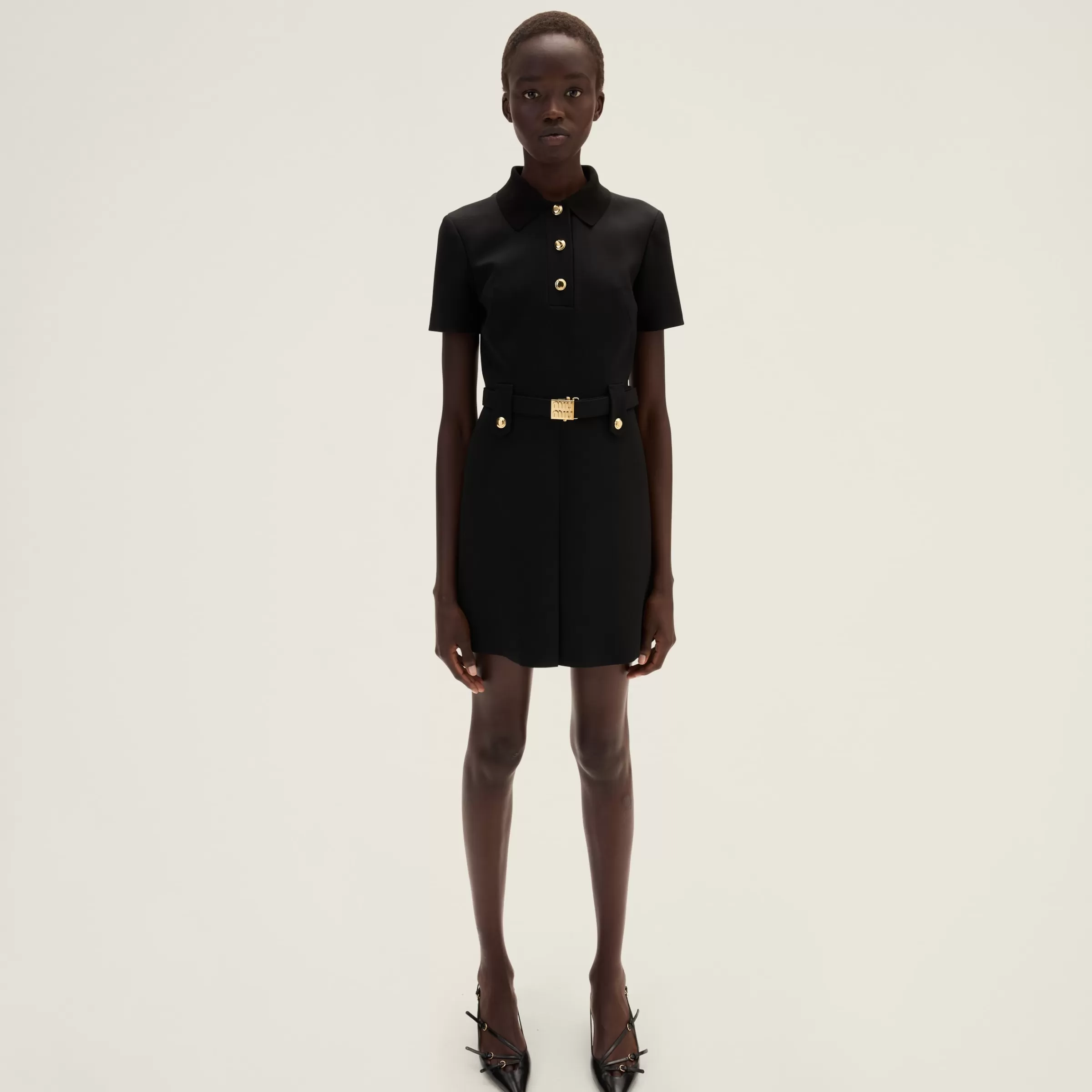 Grain de poudre mini-dress>Miu Miu New