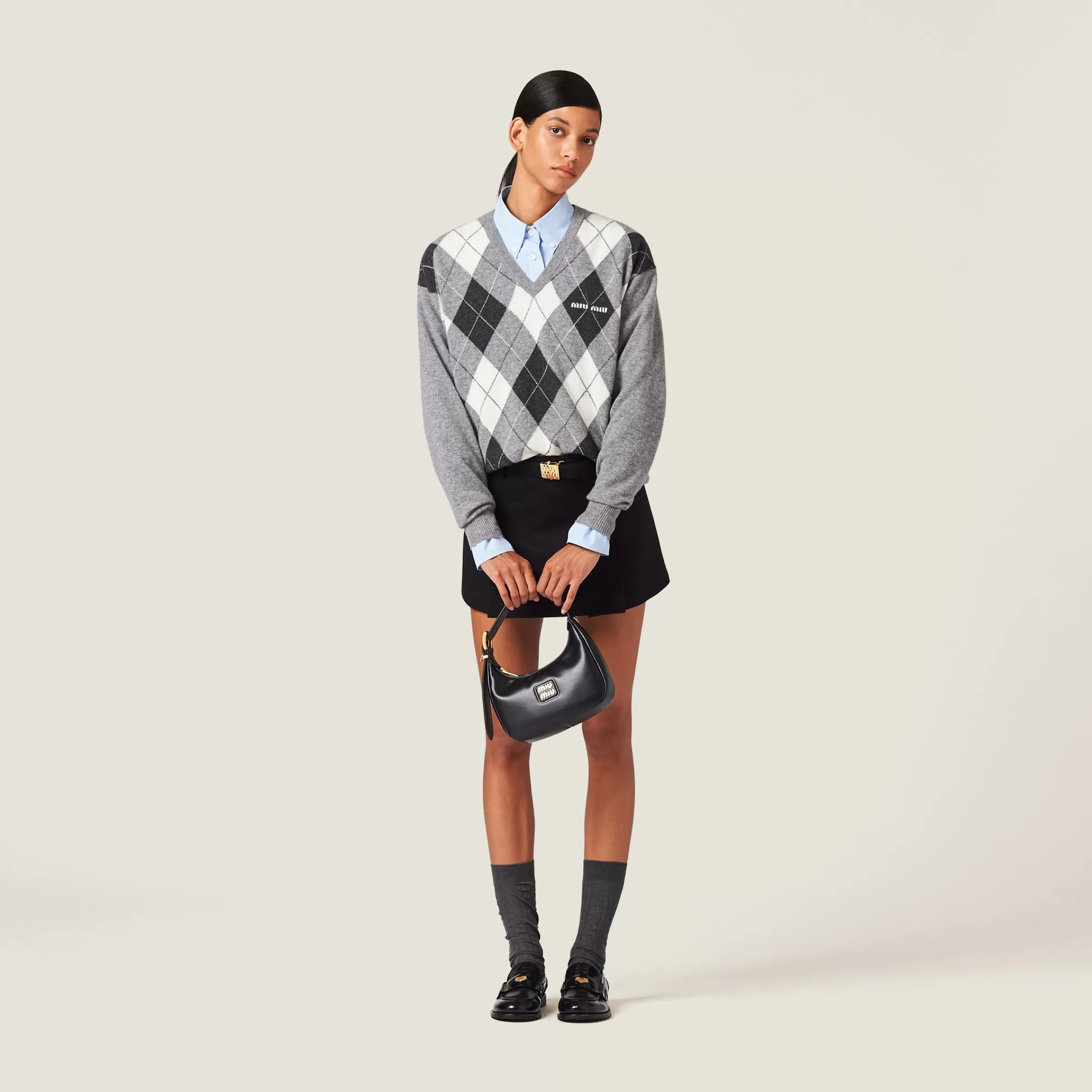 Grain de poudre miniskirt>Miu Miu Online