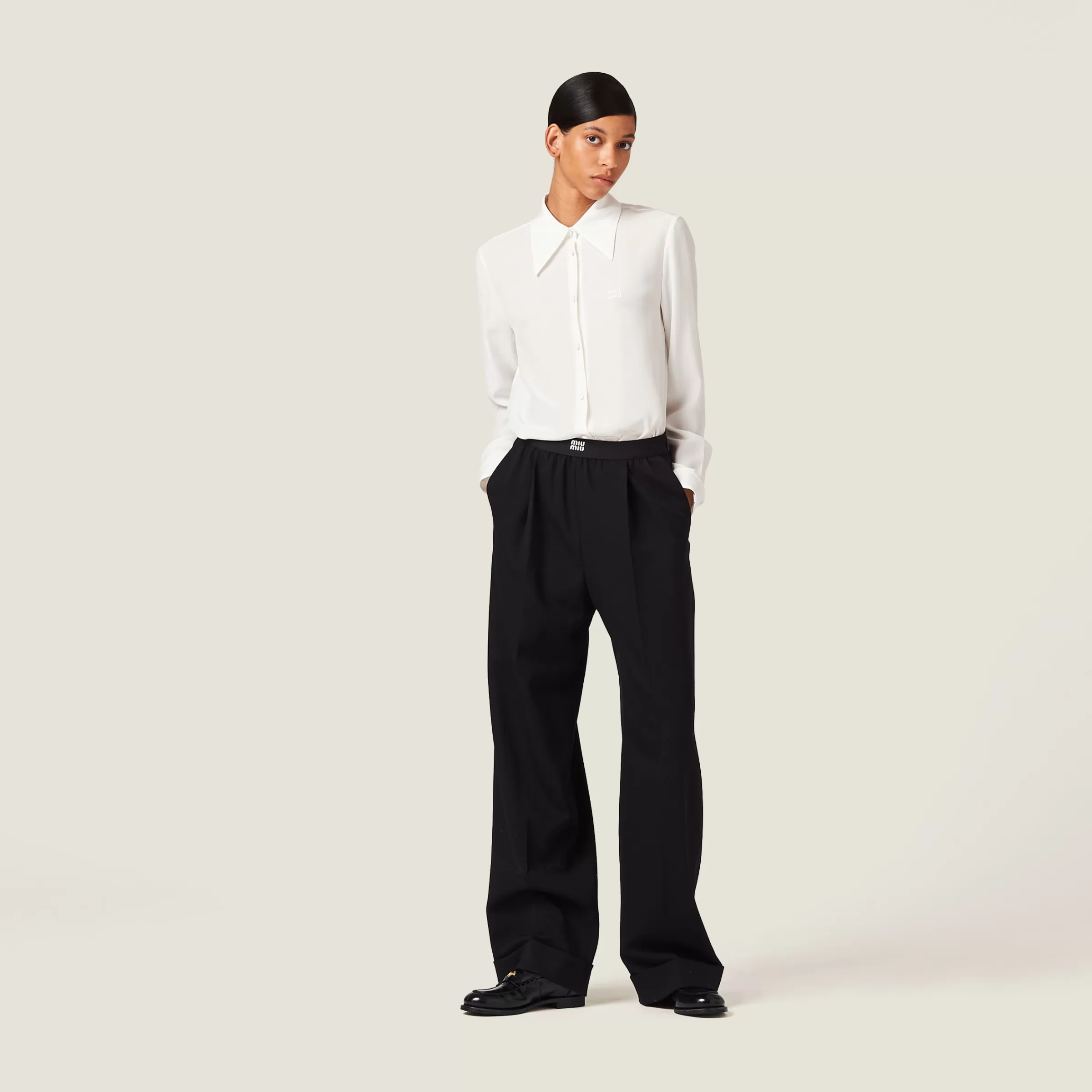 Grain de poudre pants>Miu Miu Online