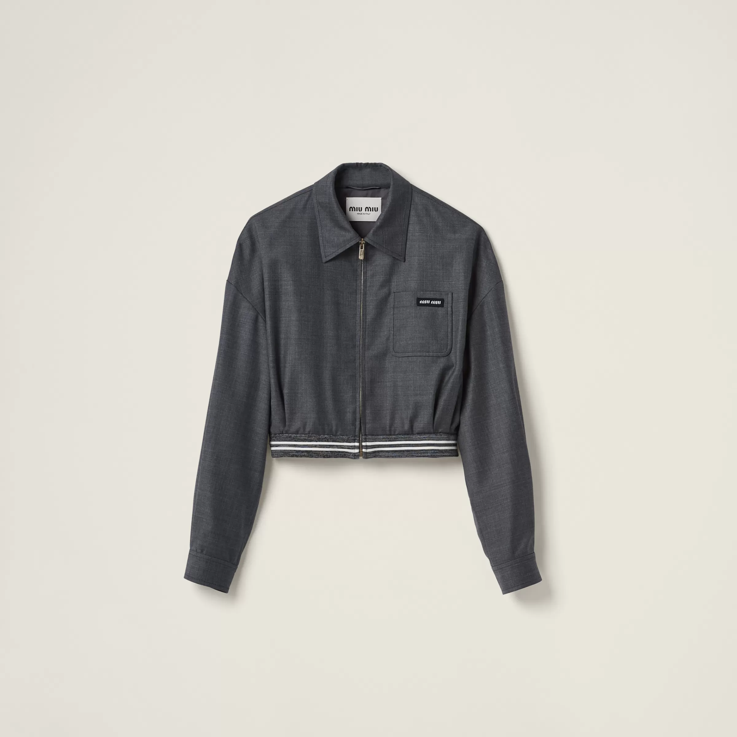 Grisaille blouson jacket>Miu Miu Best Sale