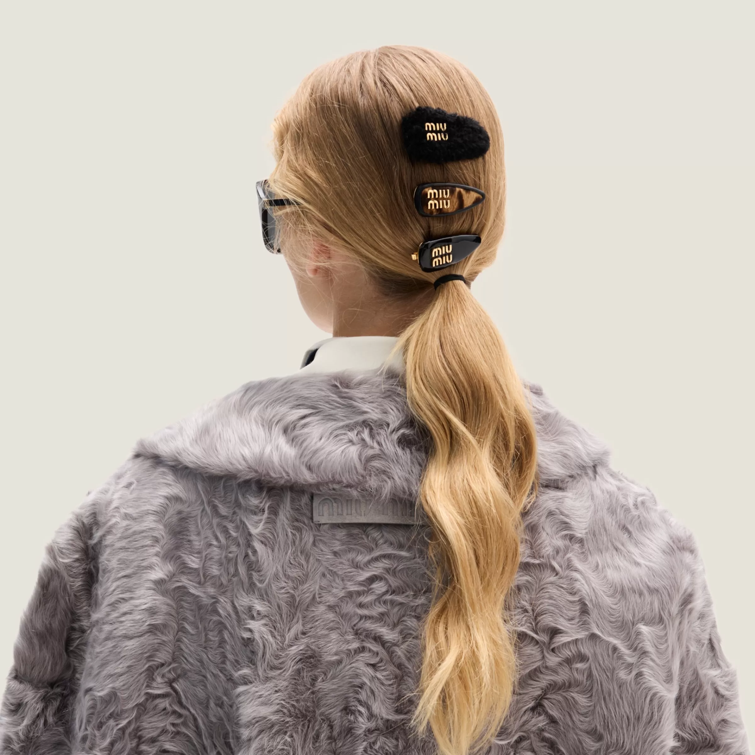 Hair clip set>Miu Miu New