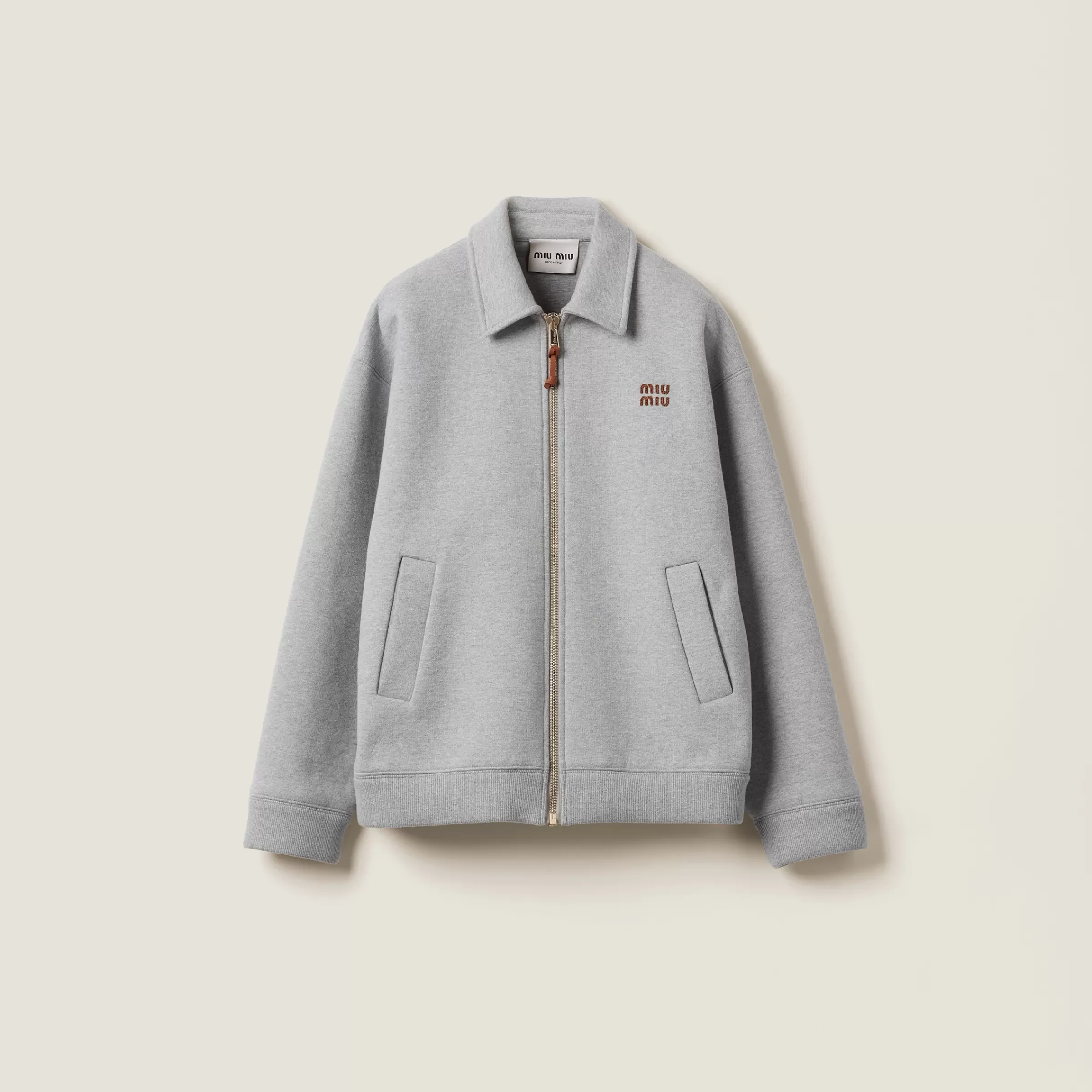 Jersey blouson jacket>Miu Miu Discount