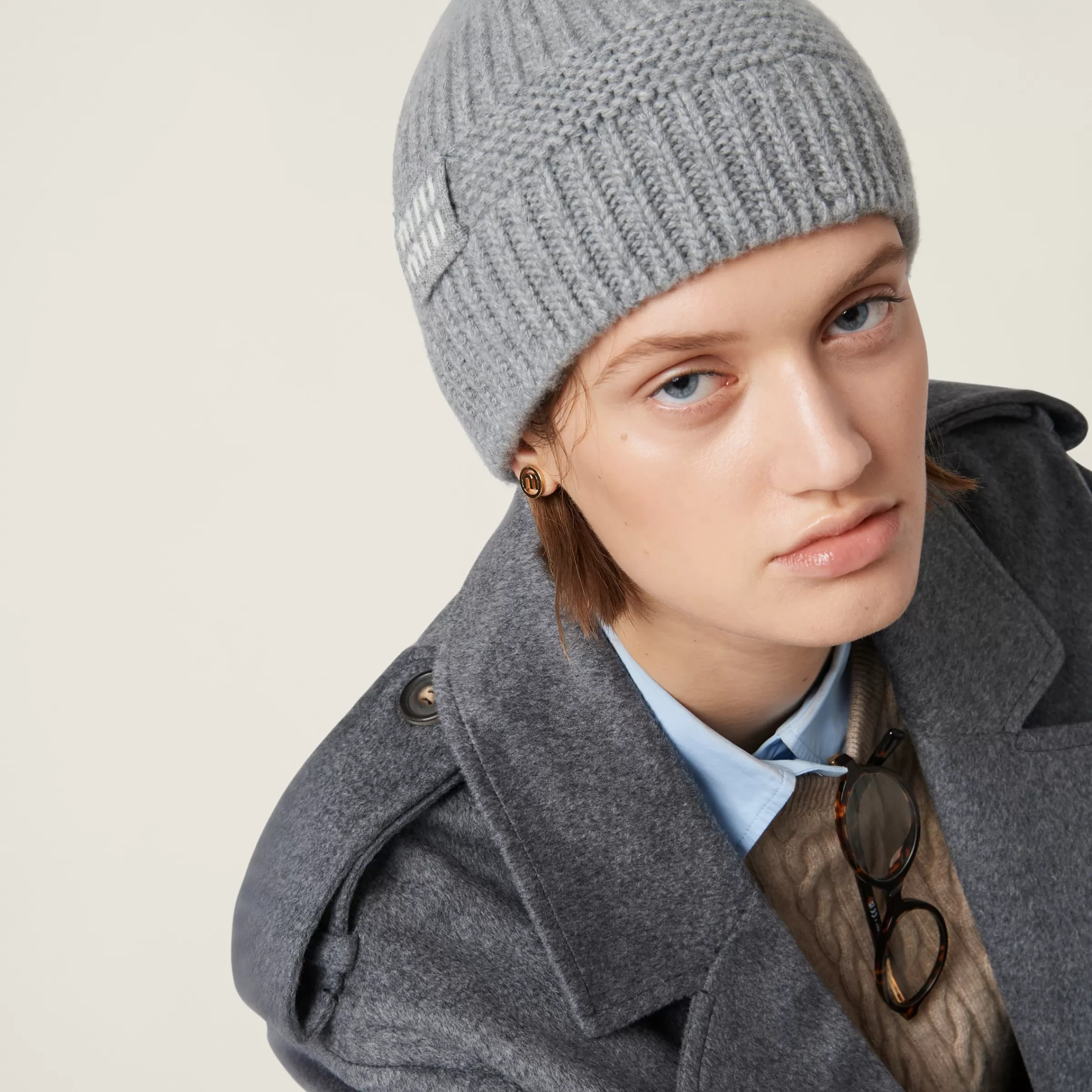 Knit beanie>Miu Miu Clearance