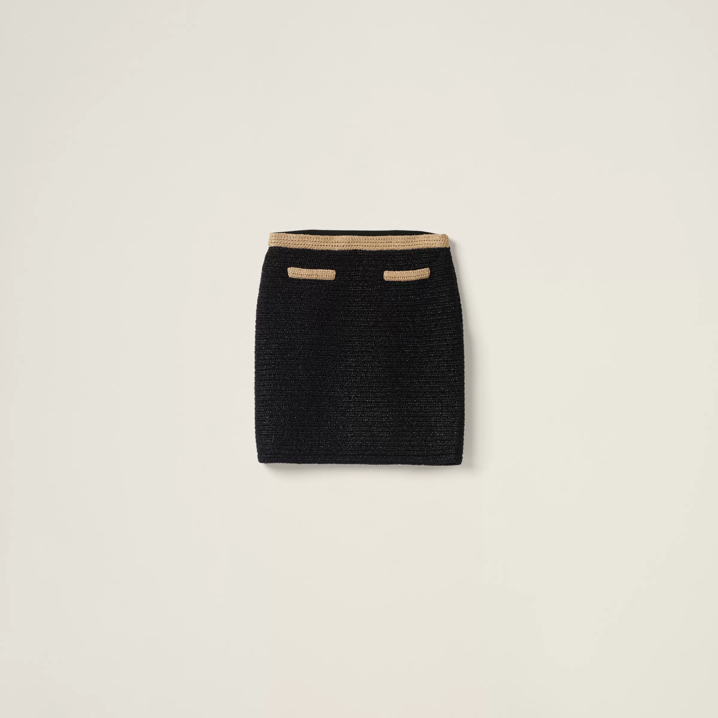Lamé skirt>Miu Miu Clearance
