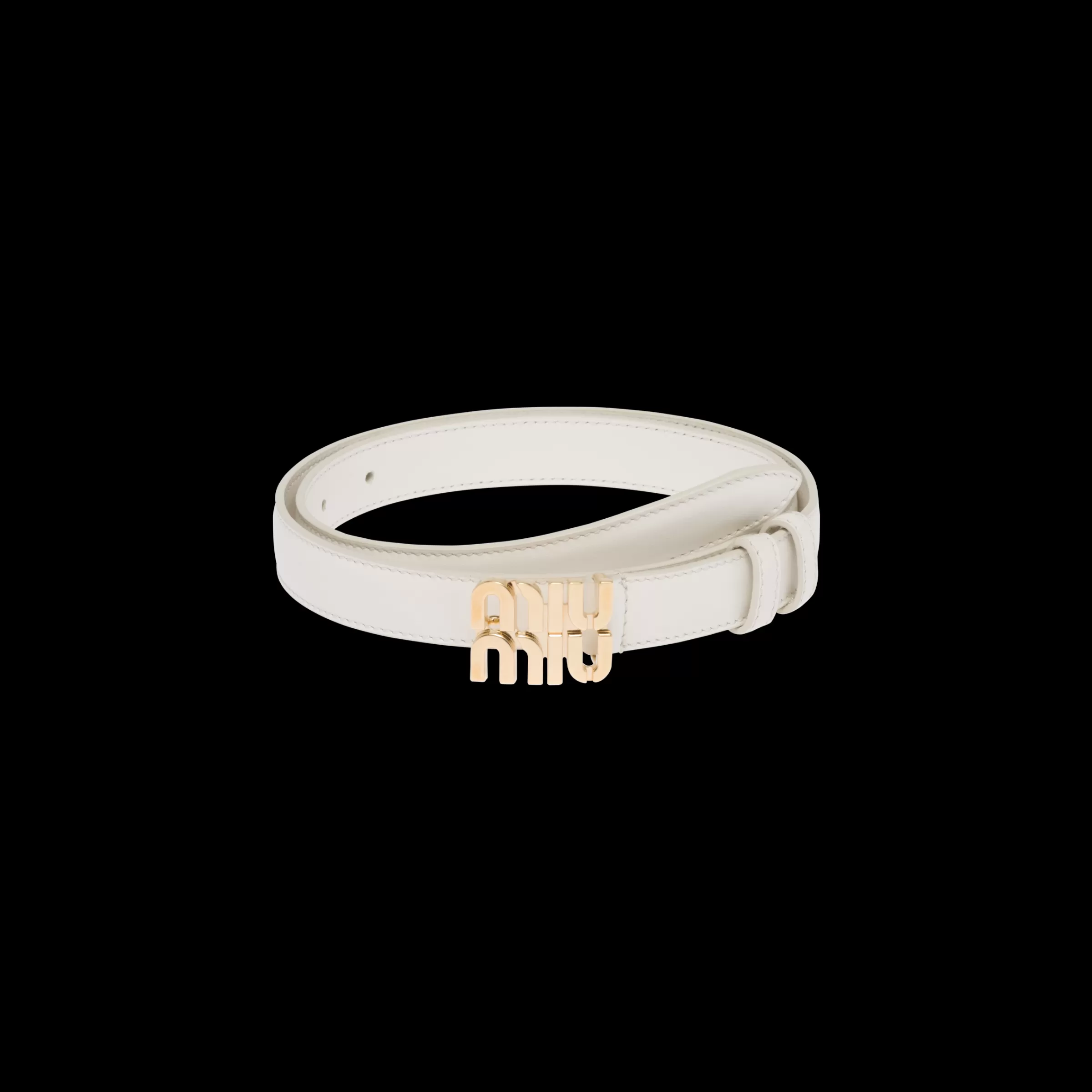 Leather belt>Miu Miu Cheap