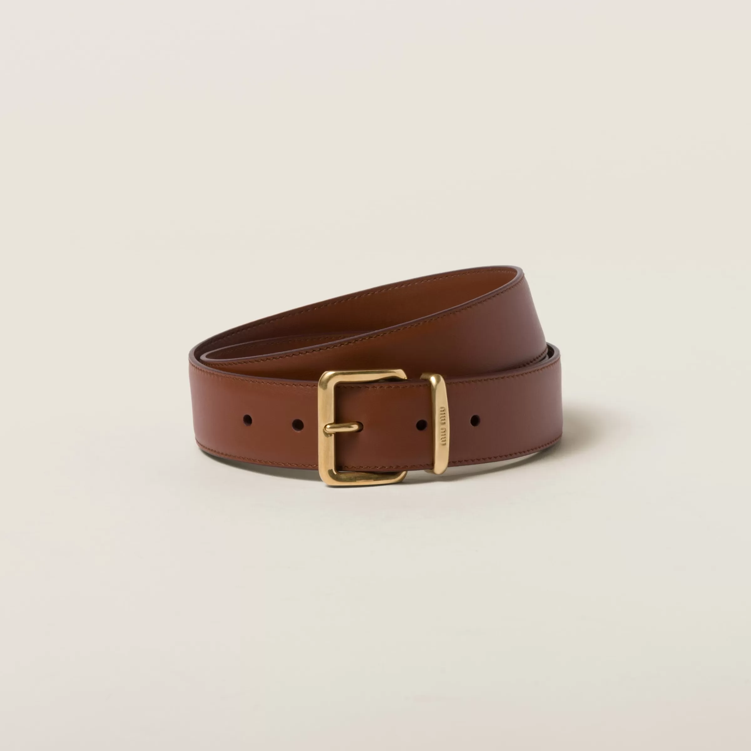 Leather belt>Miu Miu Shop