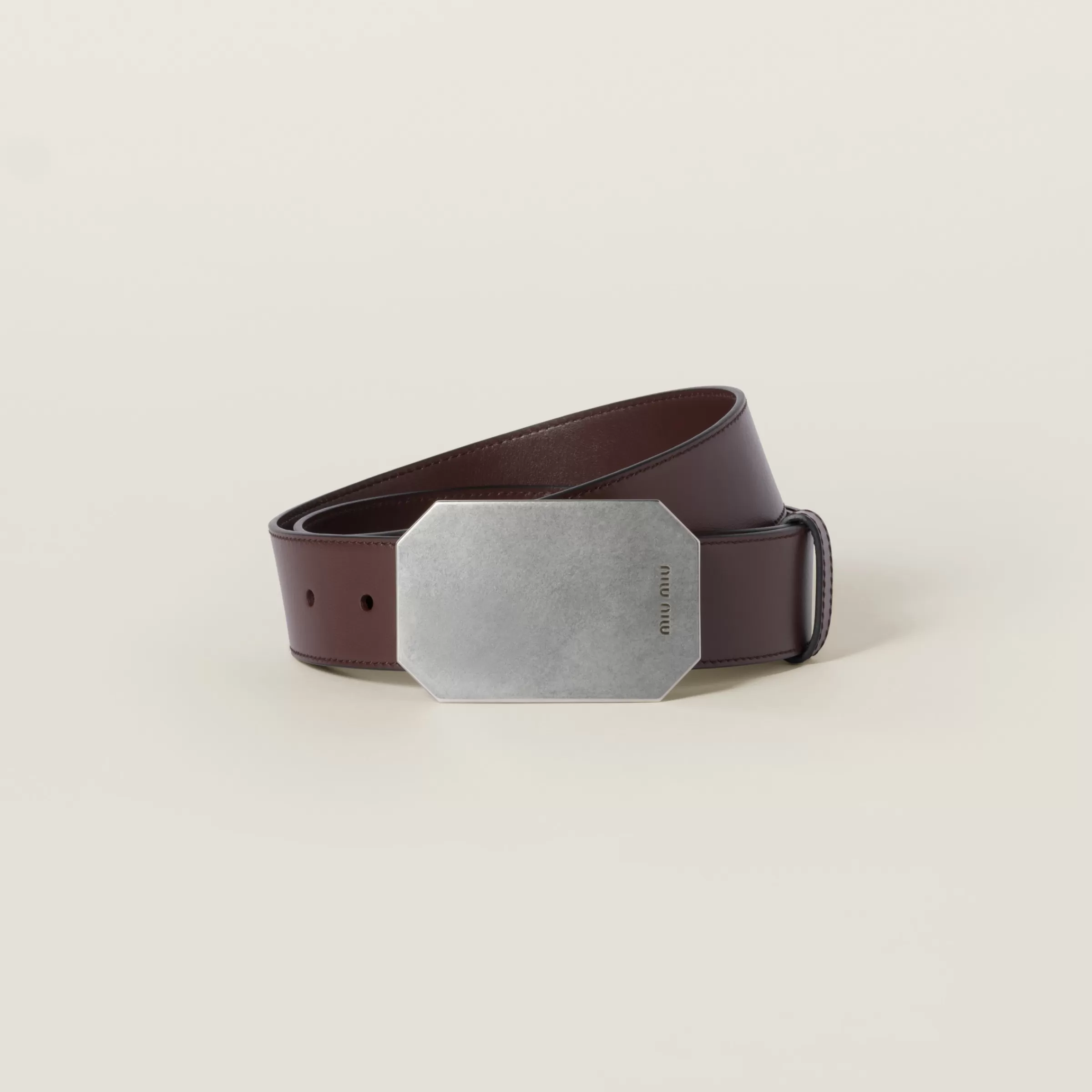 Leather belt>Miu Miu Outlet