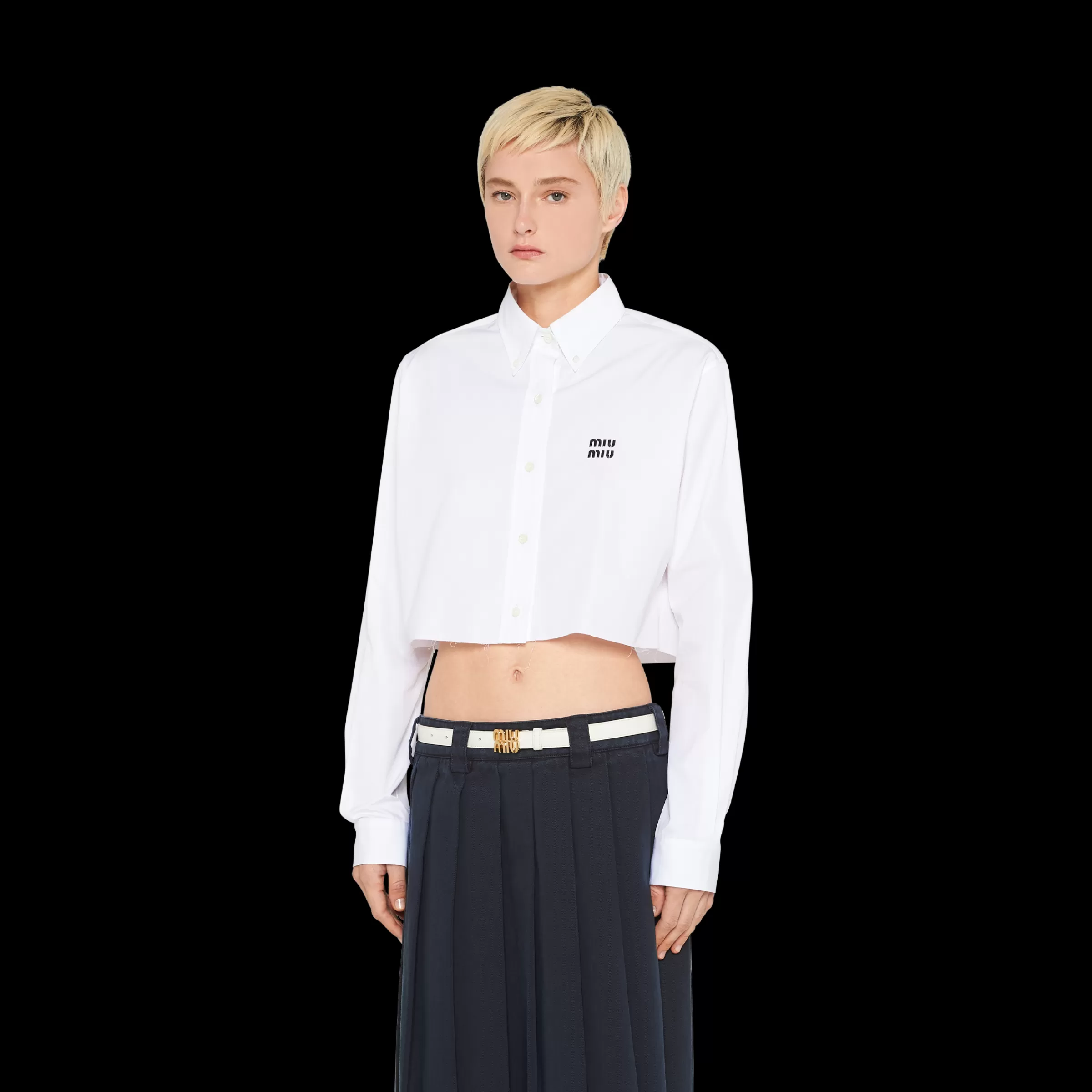 Leather belt>Miu Miu Cheap