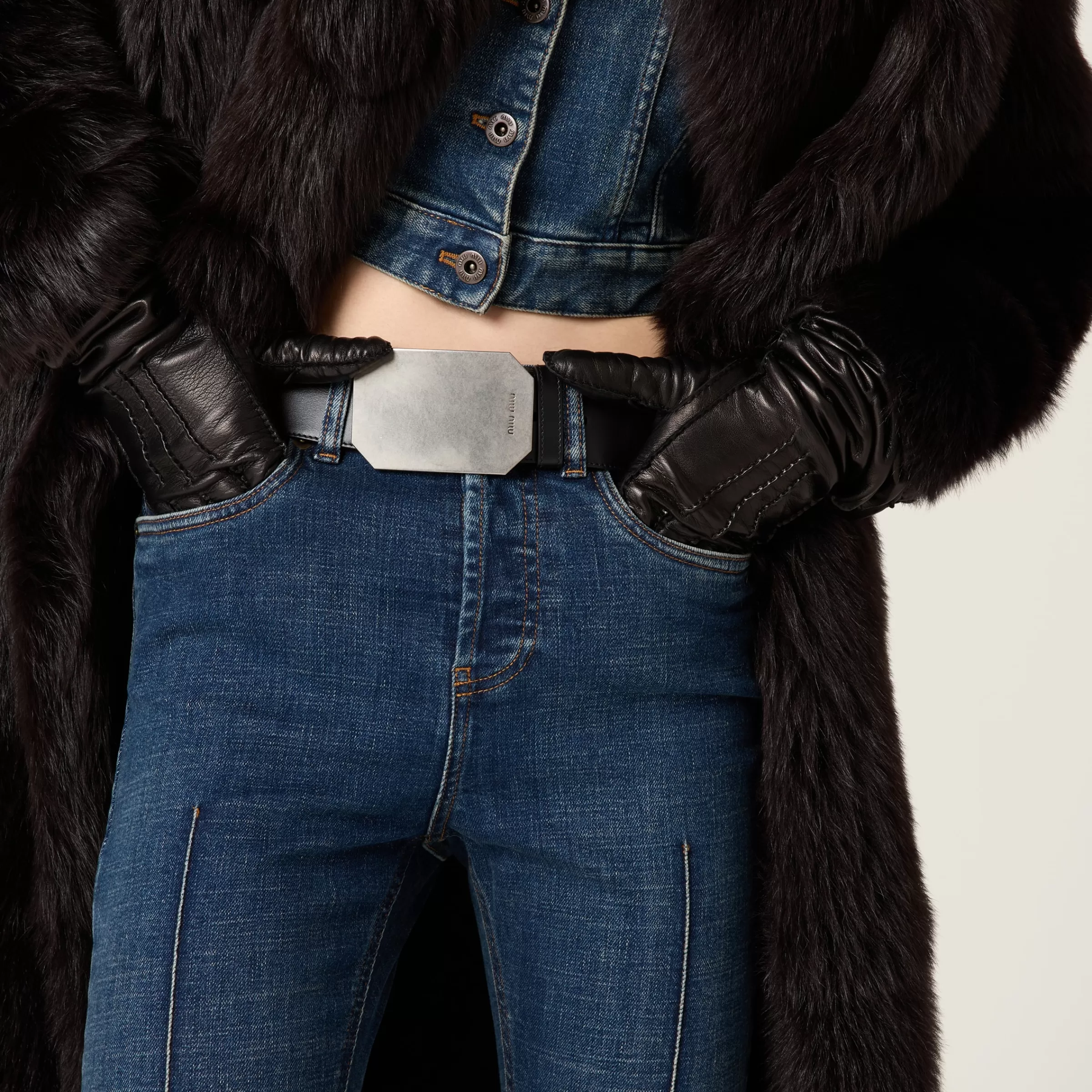 Leather belt>Miu Miu Discount