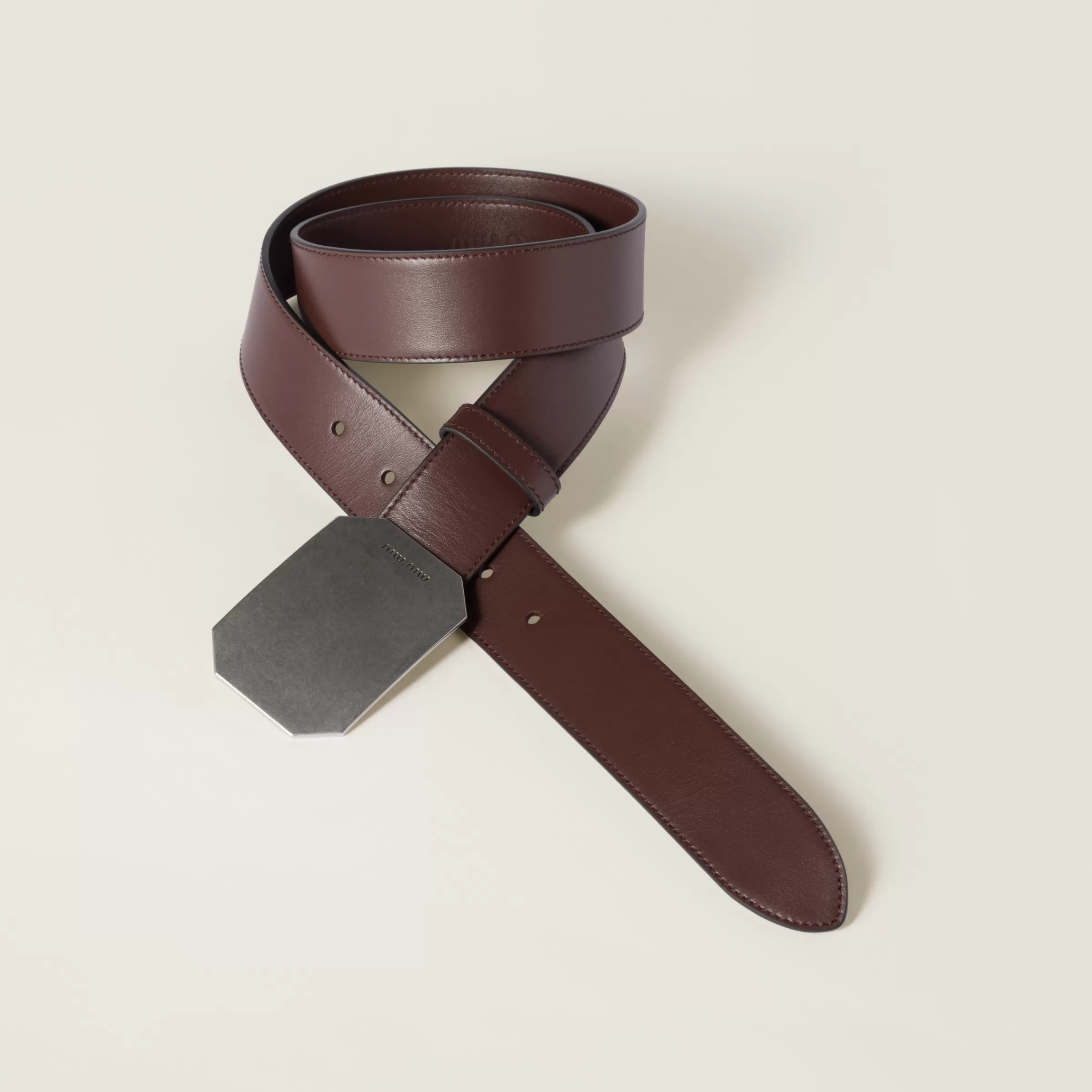 Leather belt>Miu Miu Outlet