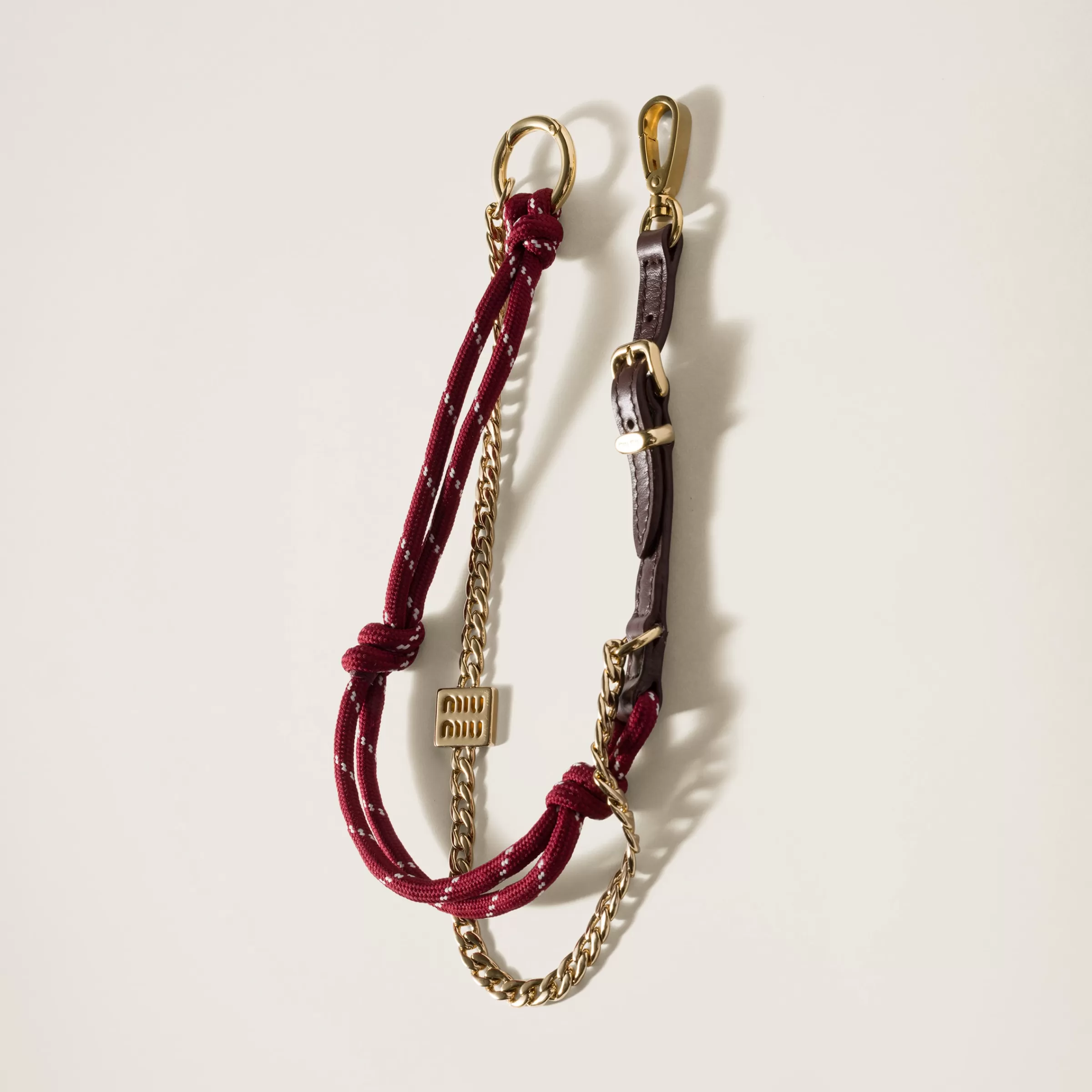 Leather, cord, and metal trick>Miu Miu Flash Sale