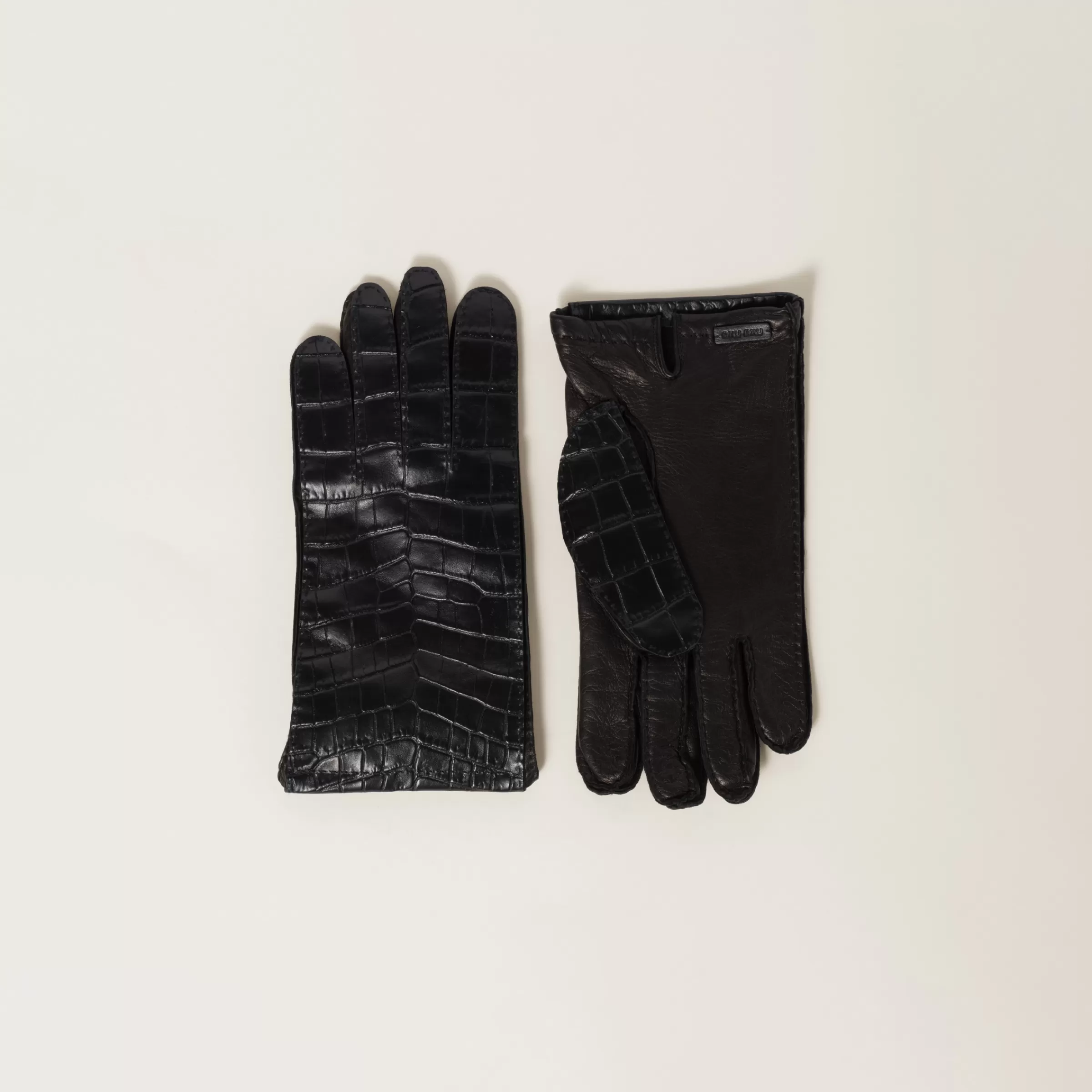 Leather gloves>Miu Miu Hot