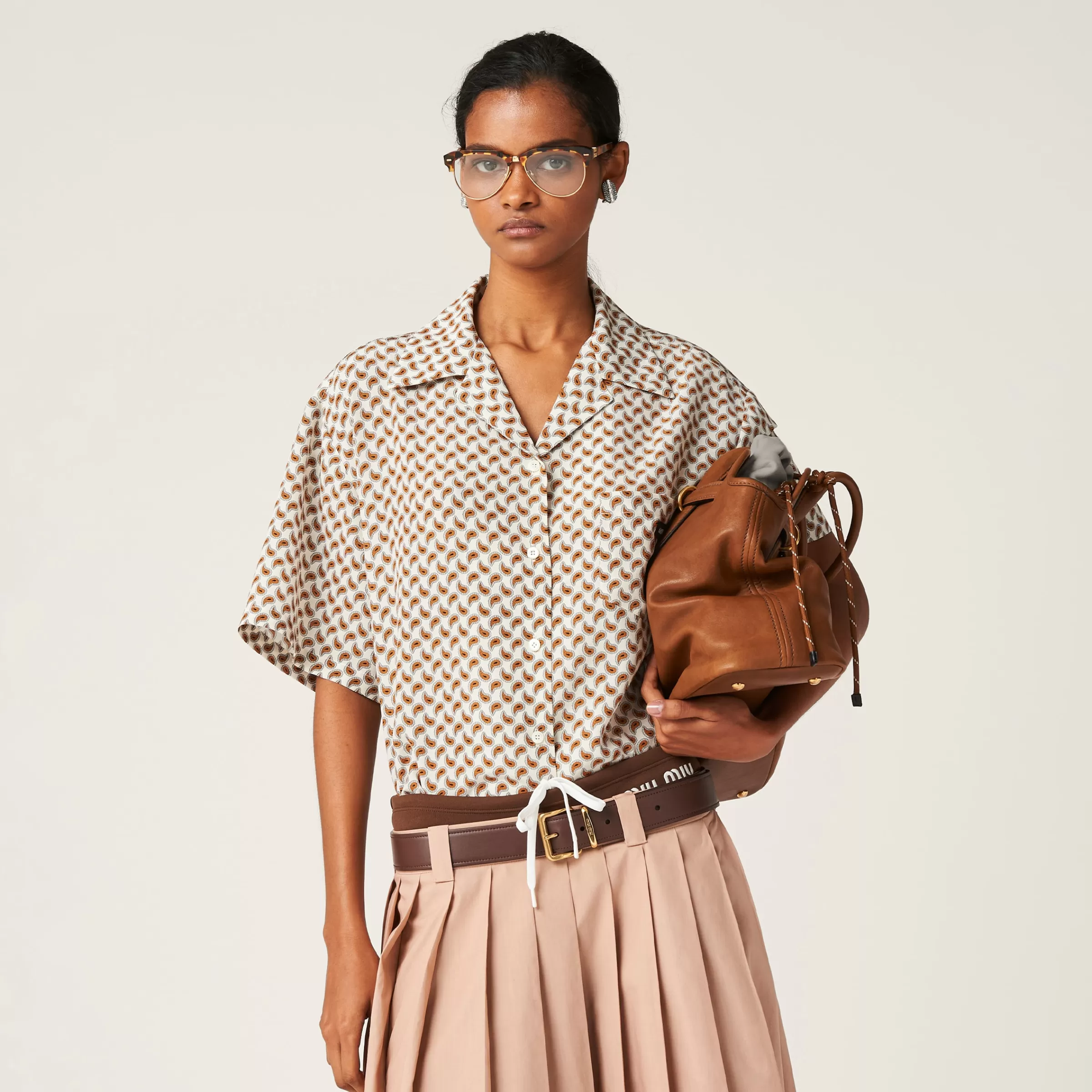 Marocain shirt>Miu Miu Sale
