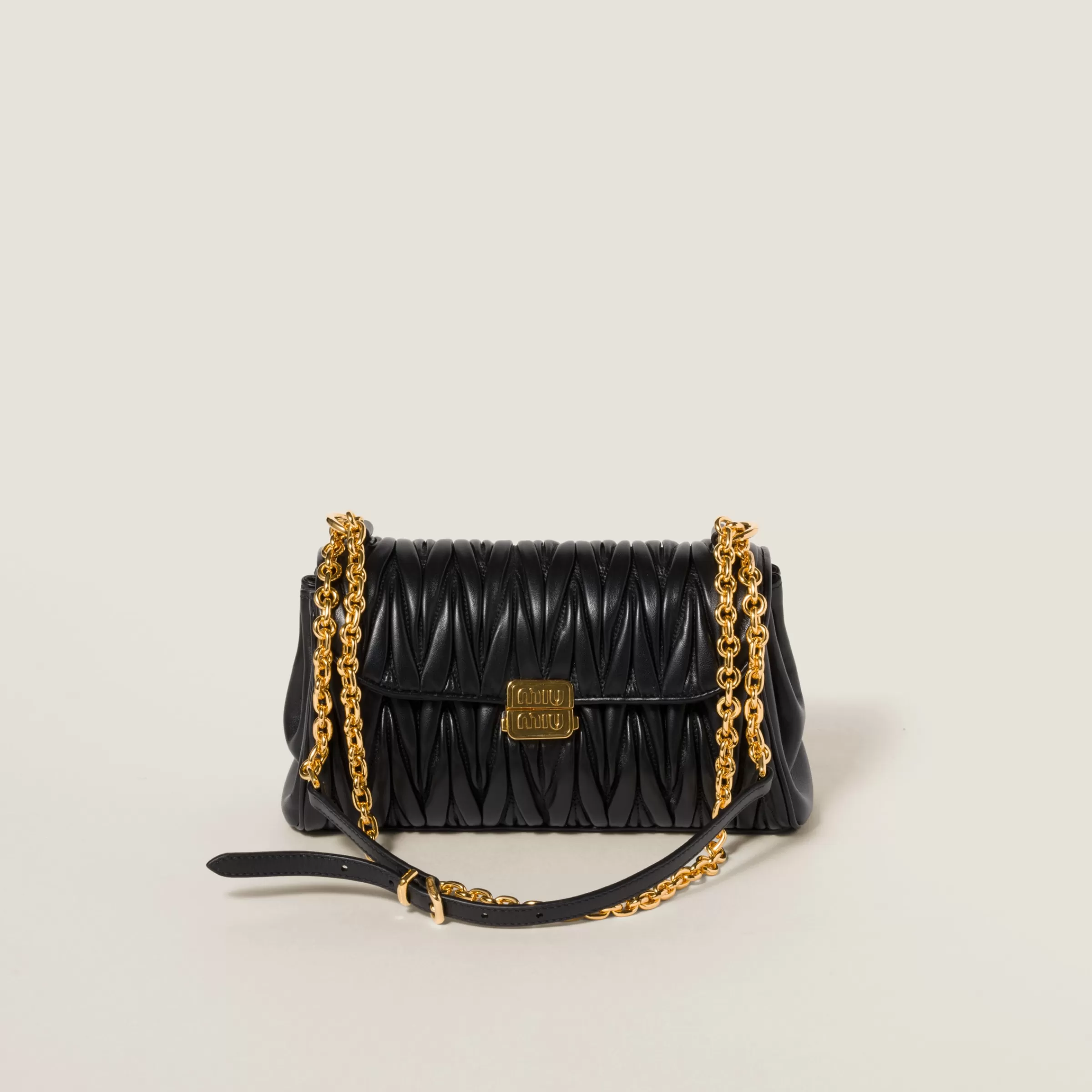 Matelassé nappa leather shoulder bag>Miu Miu Best Sale