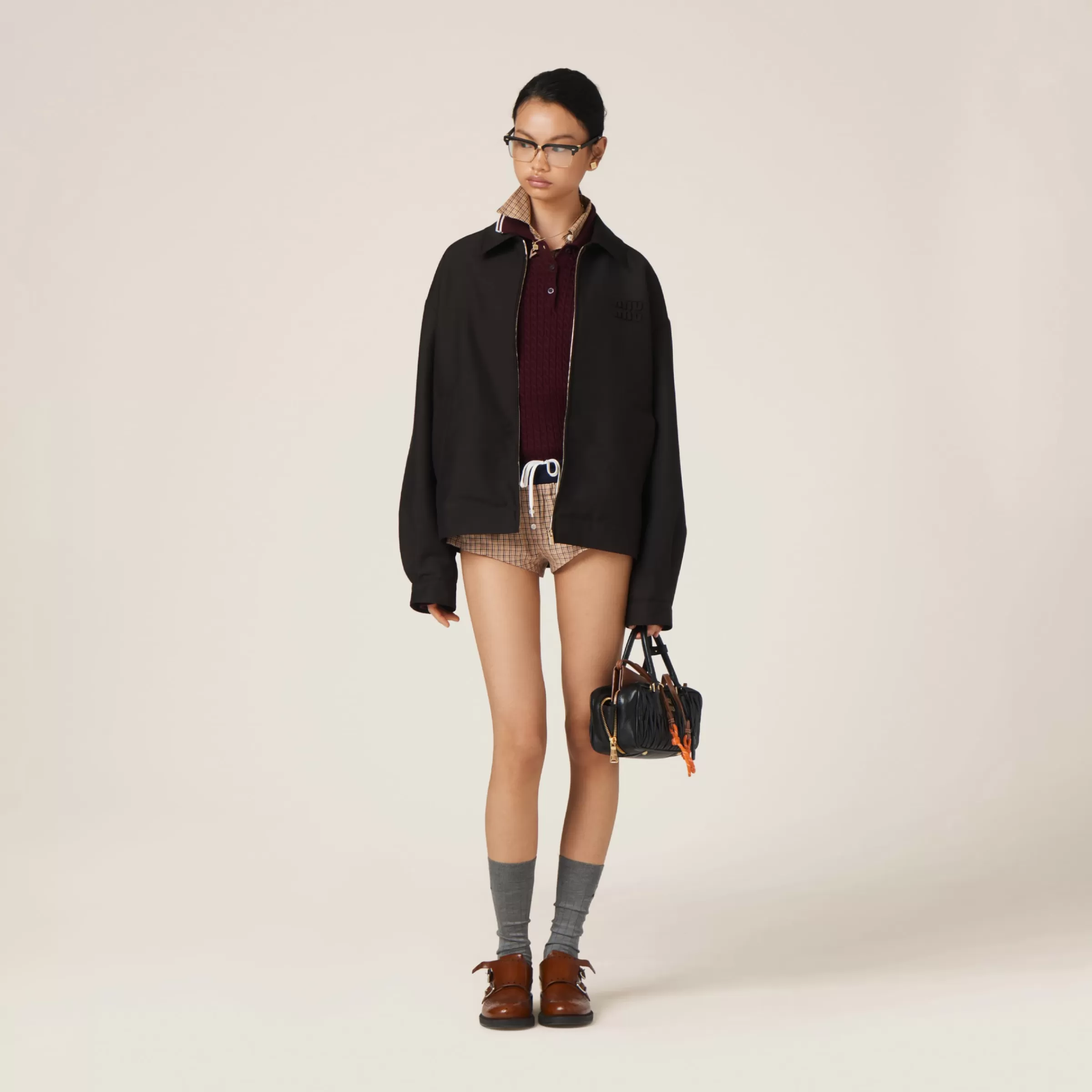 Mohair blouson jacket>Miu Miu Fashion